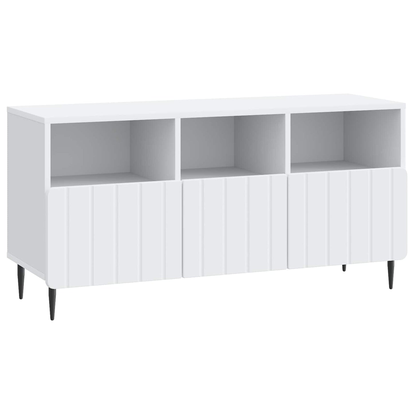 vidaXL Ντουλάπι TV Λευκό 102 x 34,5 x 50 εκ. Επεξεργασμένο Ξύλο