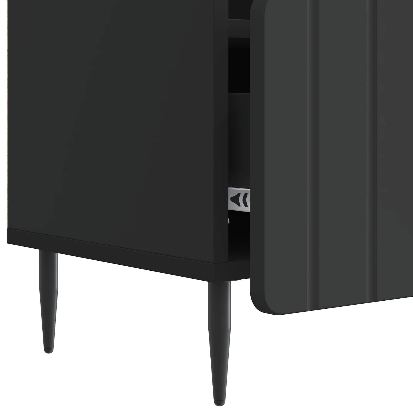 vidaXL Ντουλάπι TV Μαύρο 102 x 34,5 x 50 εκ. Επεξεργασμένο Ξύλο