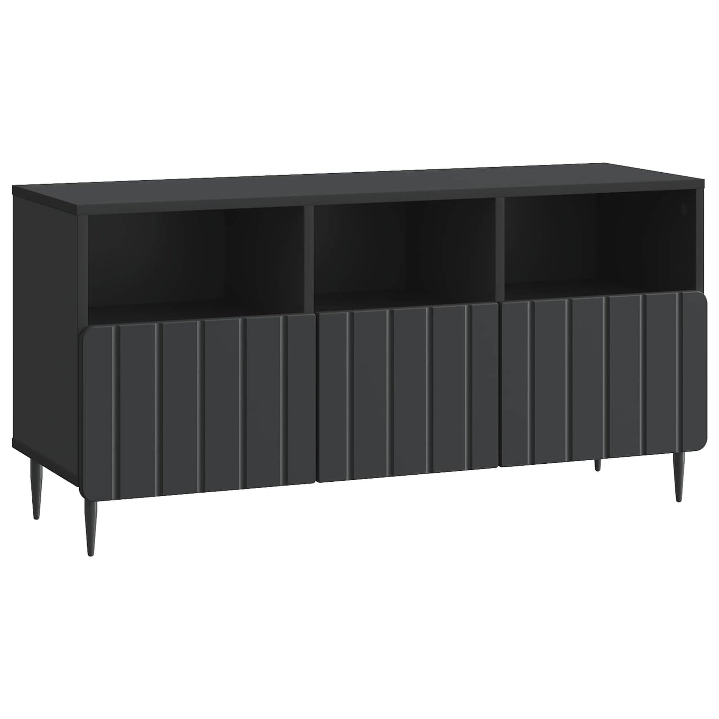 vidaXL Ντουλάπι TV Μαύρο 102 x 34,5 x 50 εκ. Επεξεργασμένο Ξύλο