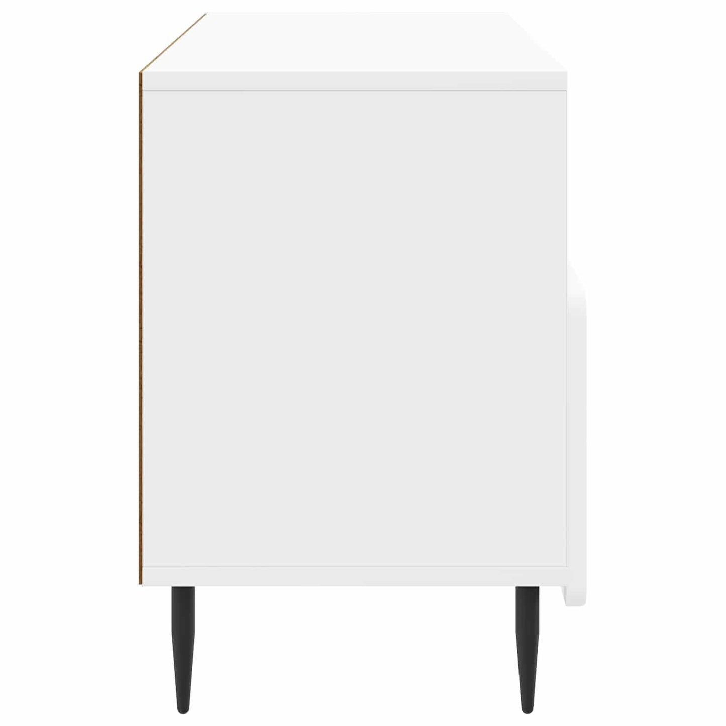 vidaXL Ντουλάπι TV με συρτάρι Γυαλιστερό Λευκό 102 x 34,5 x 50 εκ.