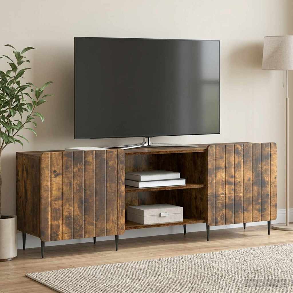 vidaXL Ντουλάπι TV Καπνισμένο Ξύλο Δρυός 150 x 31 x 52 εκ.