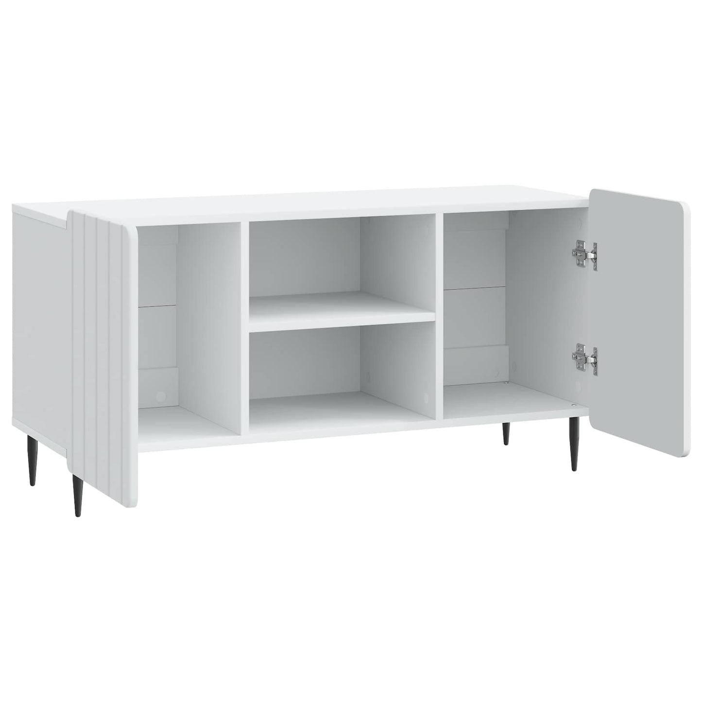 vidaXL Ντουλάπι TV Λευκό 102 x 34,5 x 52 εκ Επεξεργασμένο Ξύλο