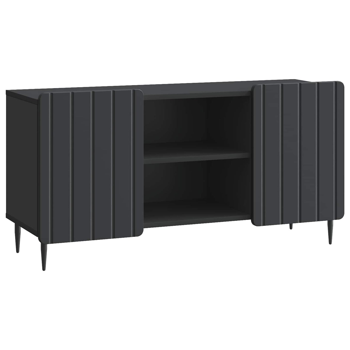 vidaXL Ντουλάπι TV Μαύρο 102 x 34,5 x 52 εκ Επεξεργασμένο Ξύλο