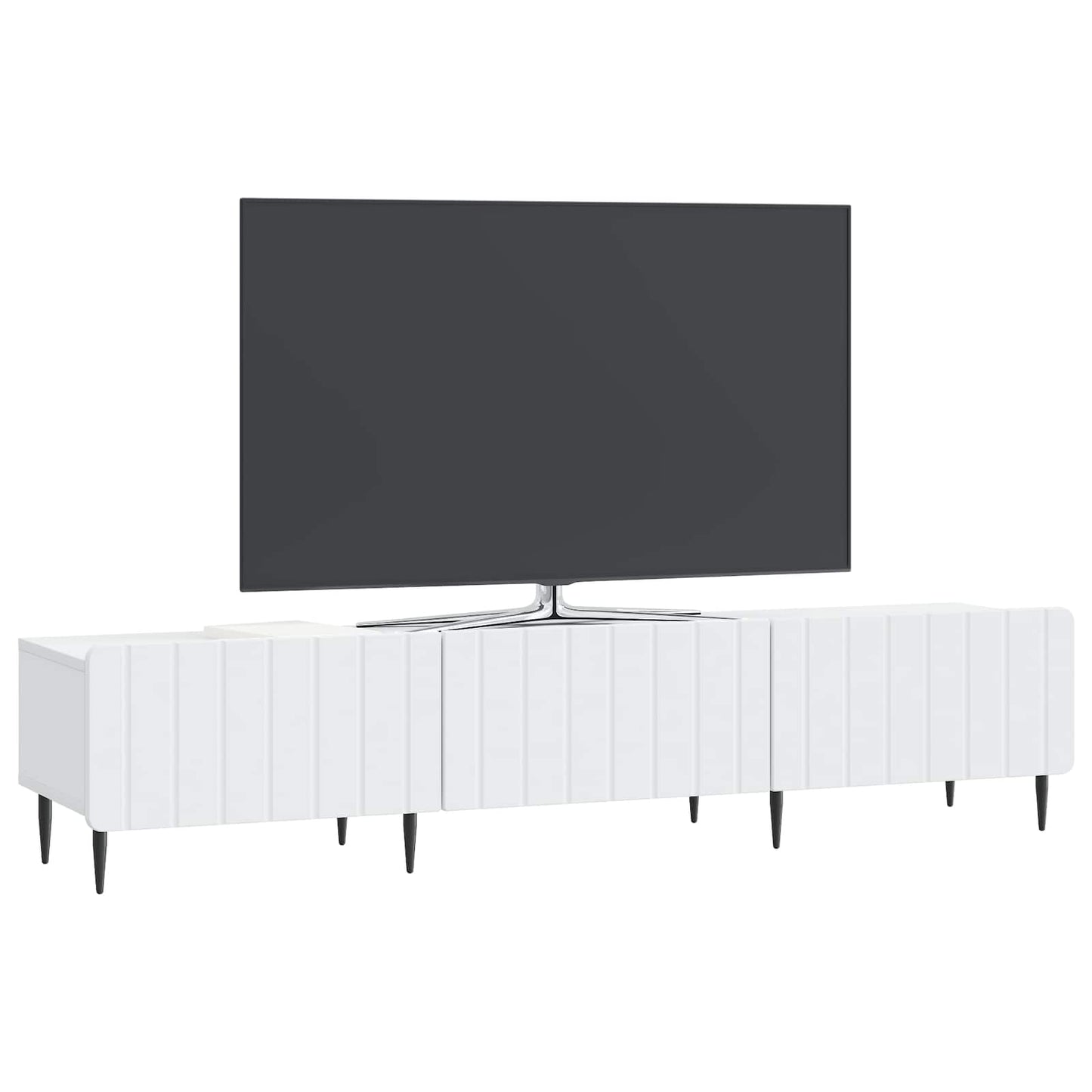 vidaXL Ντουλάπι TV Λευκό 147 x 34,5 x 32 εκ Επεξεργασμένο Ξύλο