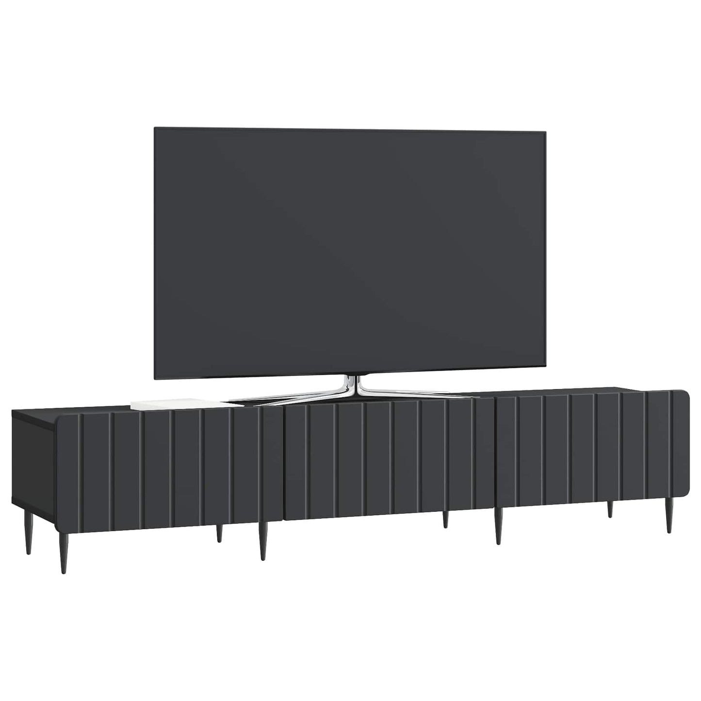 vidaXL Ντουλάπι TV Μαύρο 147 x 34,5 x 32 εκ Επεξεργασμένο Ξύλο