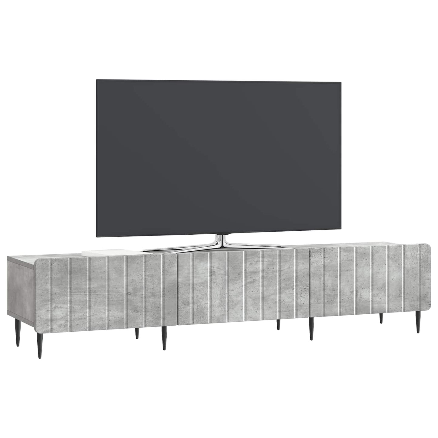 vidaXL Ντουλάπι TV με συρτάρι Γκρι Σκυροδέματος 147 x 34,5 x 32 εκ