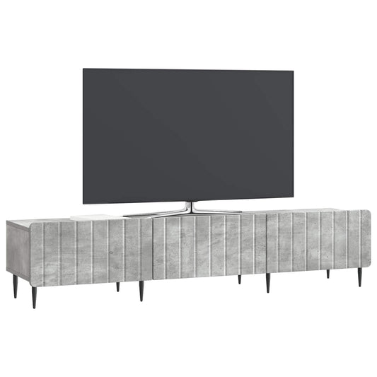 vidaXL Ντουλάπι TV με συρτάρι Γκρι Σκυροδέματος 147 x 34,5 x 32 εκ