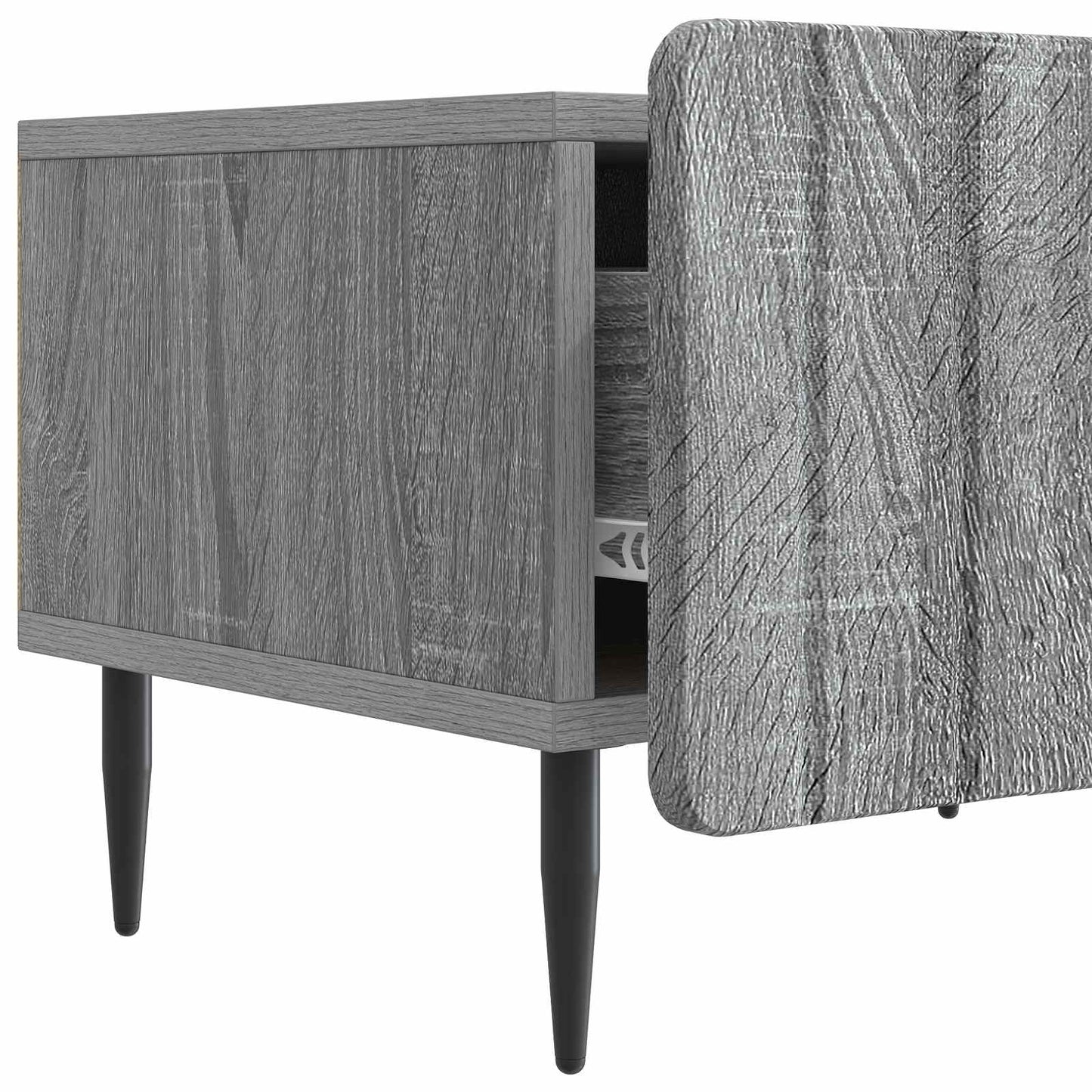 vidaXL Ντουλάπι TV Γκρι Sonoma 147 x 34,5 x 32 εκ Επεξεργασμένο Ξύλο