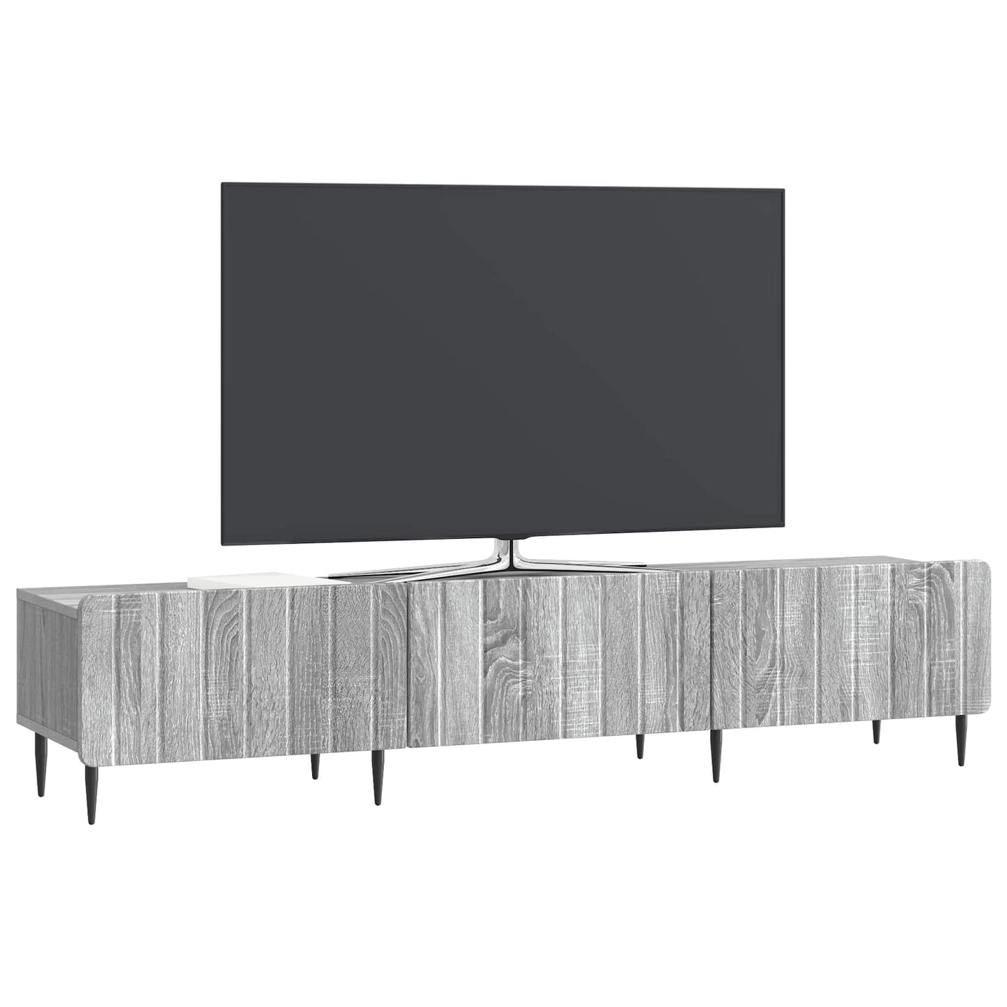 vidaXL Ντουλάπι TV Γκρι Sonoma 147 x 34,5 x 32 εκ Επεξεργασμένο Ξύλο