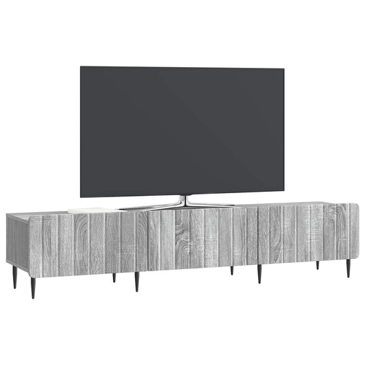 vidaXL Ντουλάπι TV Γκρι Sonoma 147 x 34,5 x 32 εκ Επεξεργασμένο Ξύλο