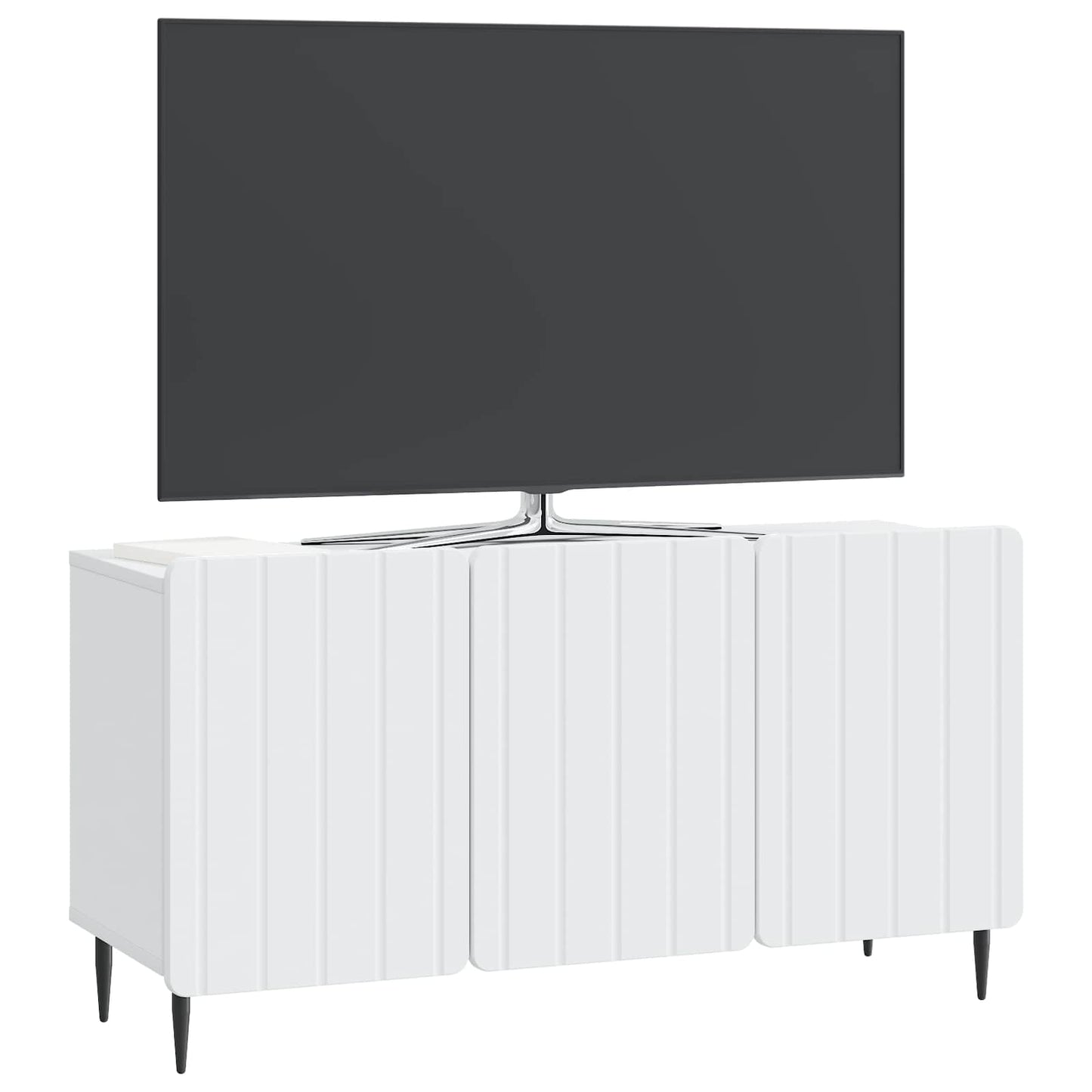 vidaXL Ντουλάπι TV Λευκό 99 x 34,5 x 52 cm Επεξεργασμένο Ξύλο