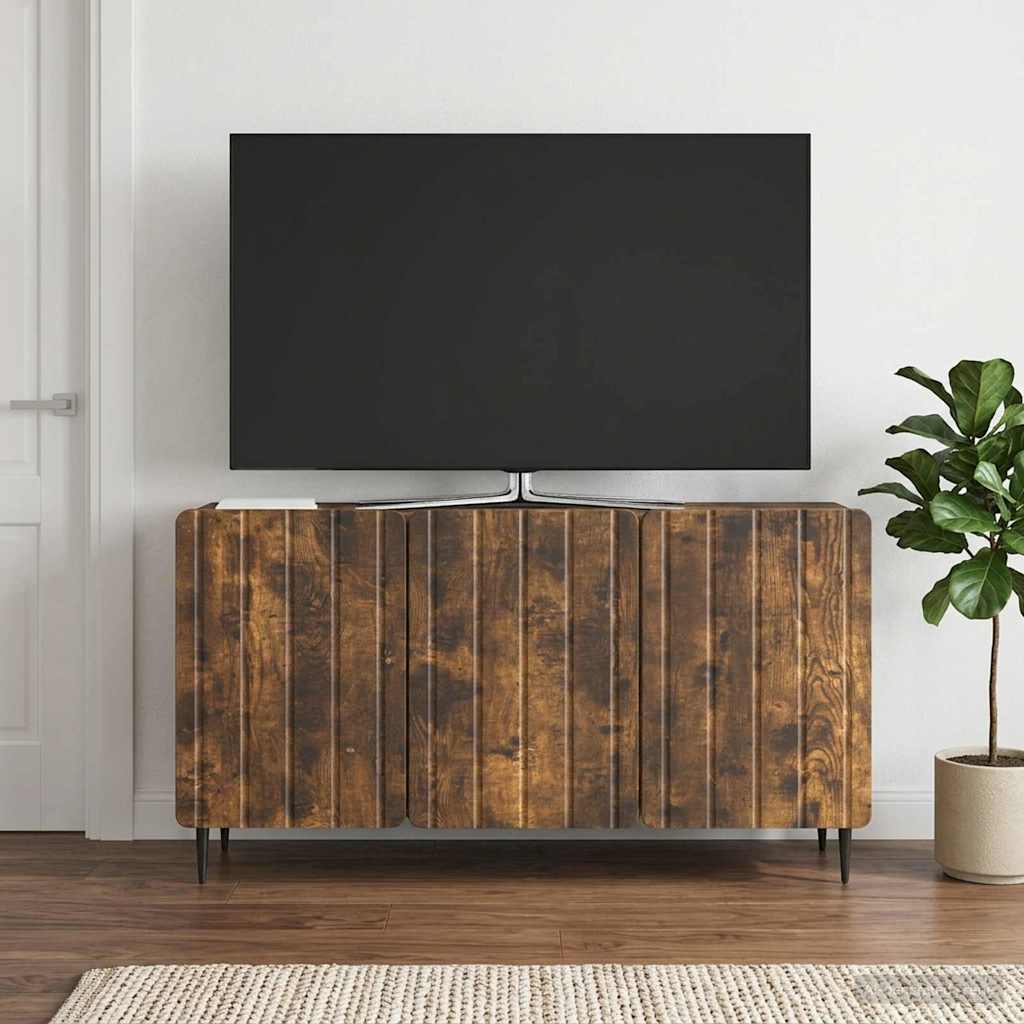 vidaXL Ντουλάπι TV Καπνισμένο Ξύλο Δρυός 99 x 34,5 x 52 cm
