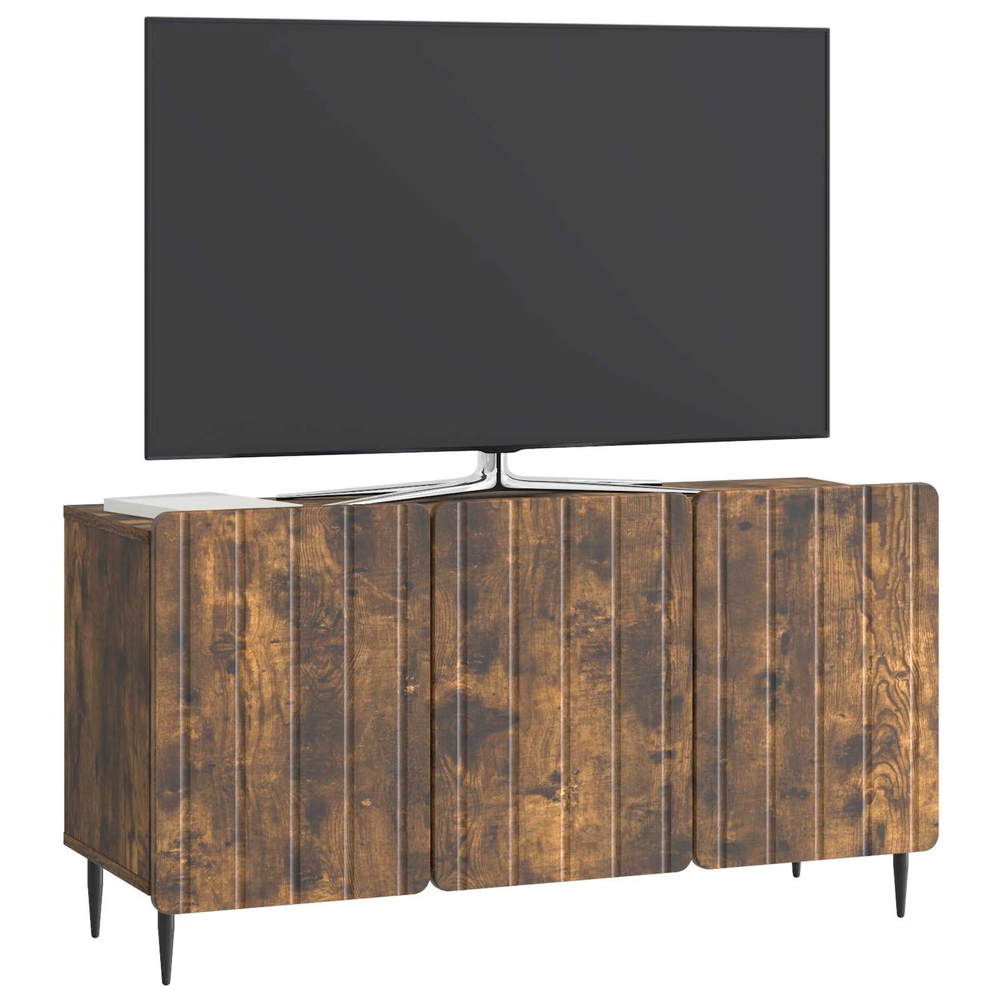 vidaXL Ντουλάπι TV Καπνισμένο Ξύλο Δρυός 99 x 34,5 x 52 cm