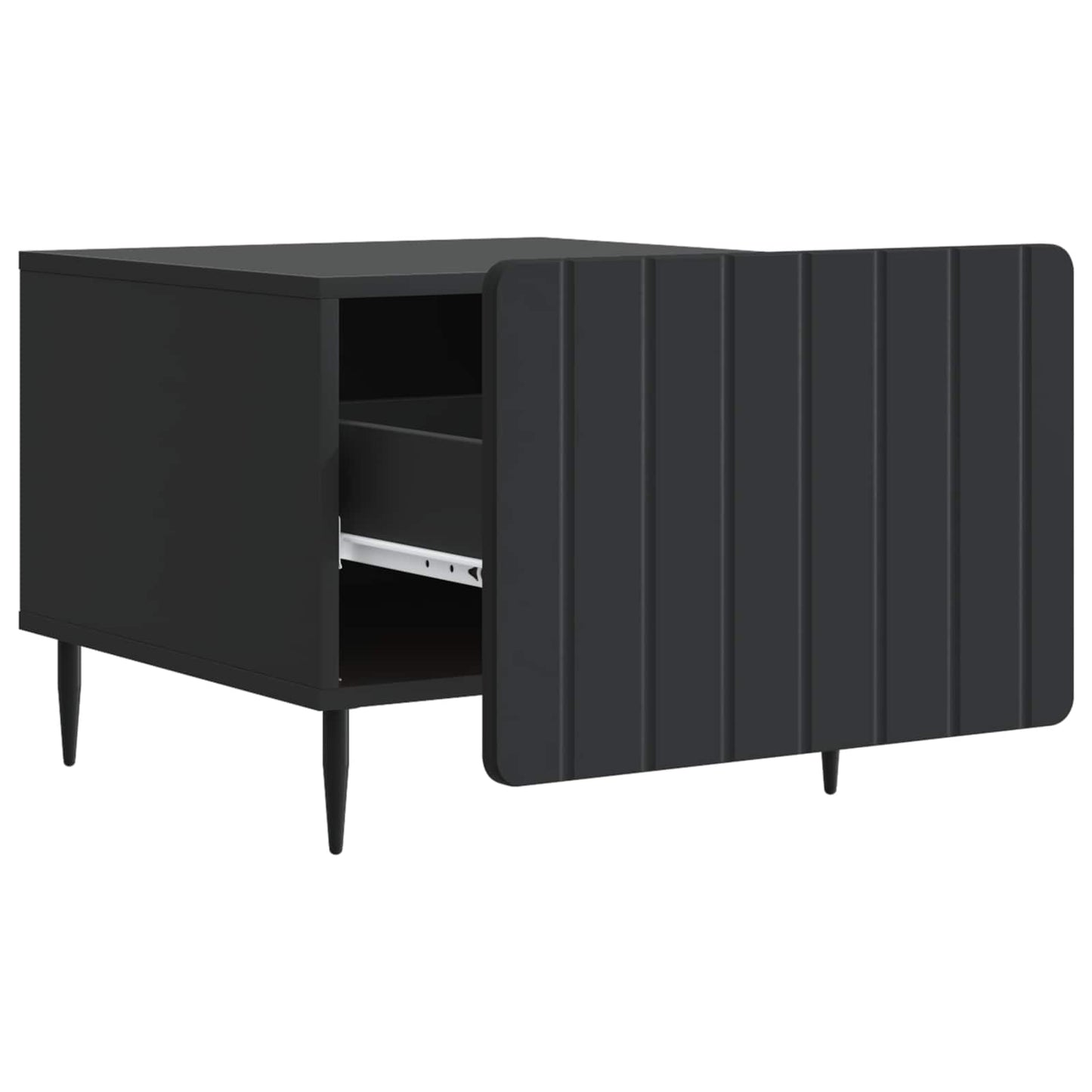 vidaXL Τραπεζάκι σαλονιού Μαύρο 49 x 50 x 42 εκ. Επεξεργασμένο Ξύλο