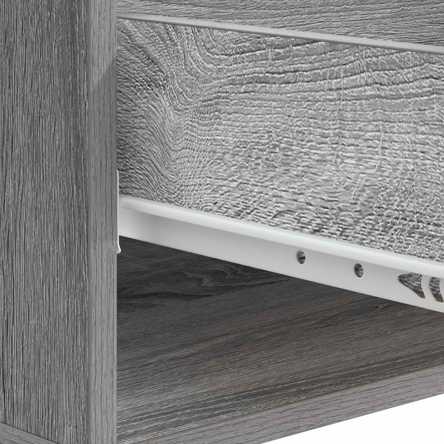 vidaXL Τραπεζάκι σαλονιού με συρτάρι Γκρι Sonoma 49 x 50 x 42 εκ.