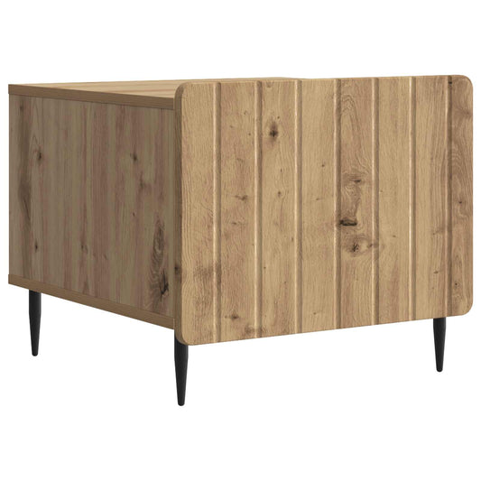 vidaXL Τραπεζάκι σαλονιού με συρτάρι Artisan Δρυς 49 x 50 x 42 εκ.