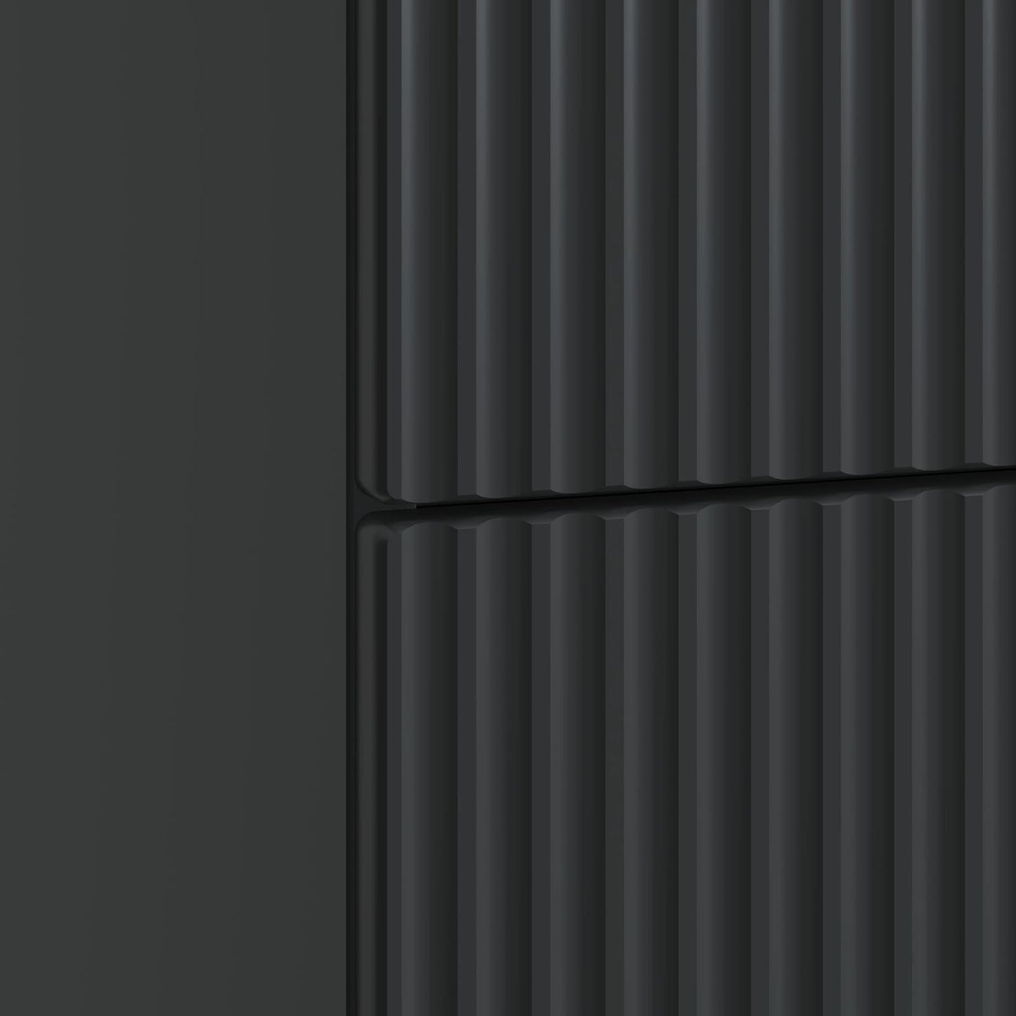 vidaXL Κομοδίνο με συρτάρι Μαύρο 43 x 34,5 x 48 εκ Επεξεργασμένο Ξύλο