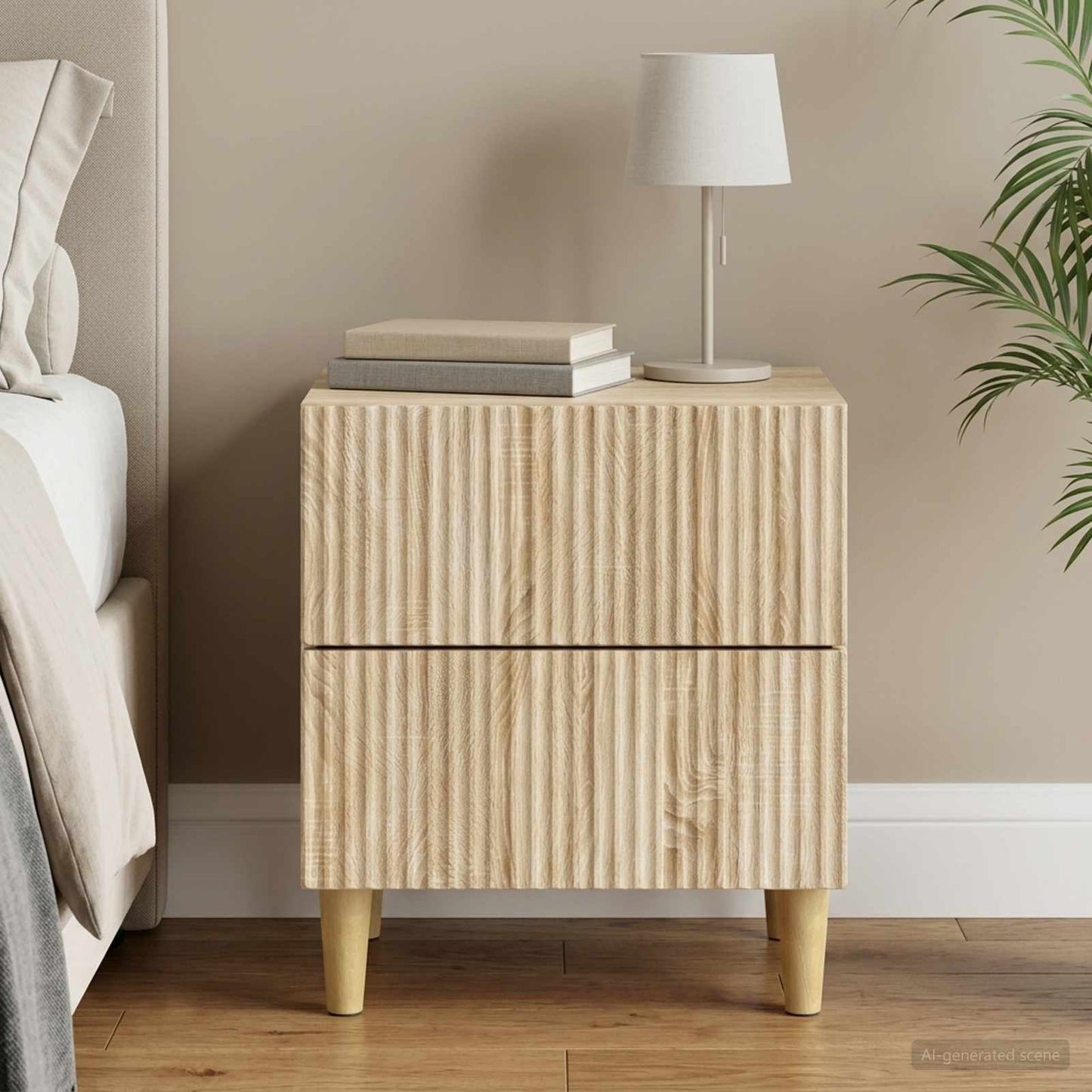 vidaXL Κομοδίνο Sonoma Δρυς 43 x 34,5 x 48 εκ Επεξεργασμένο Ξύλο