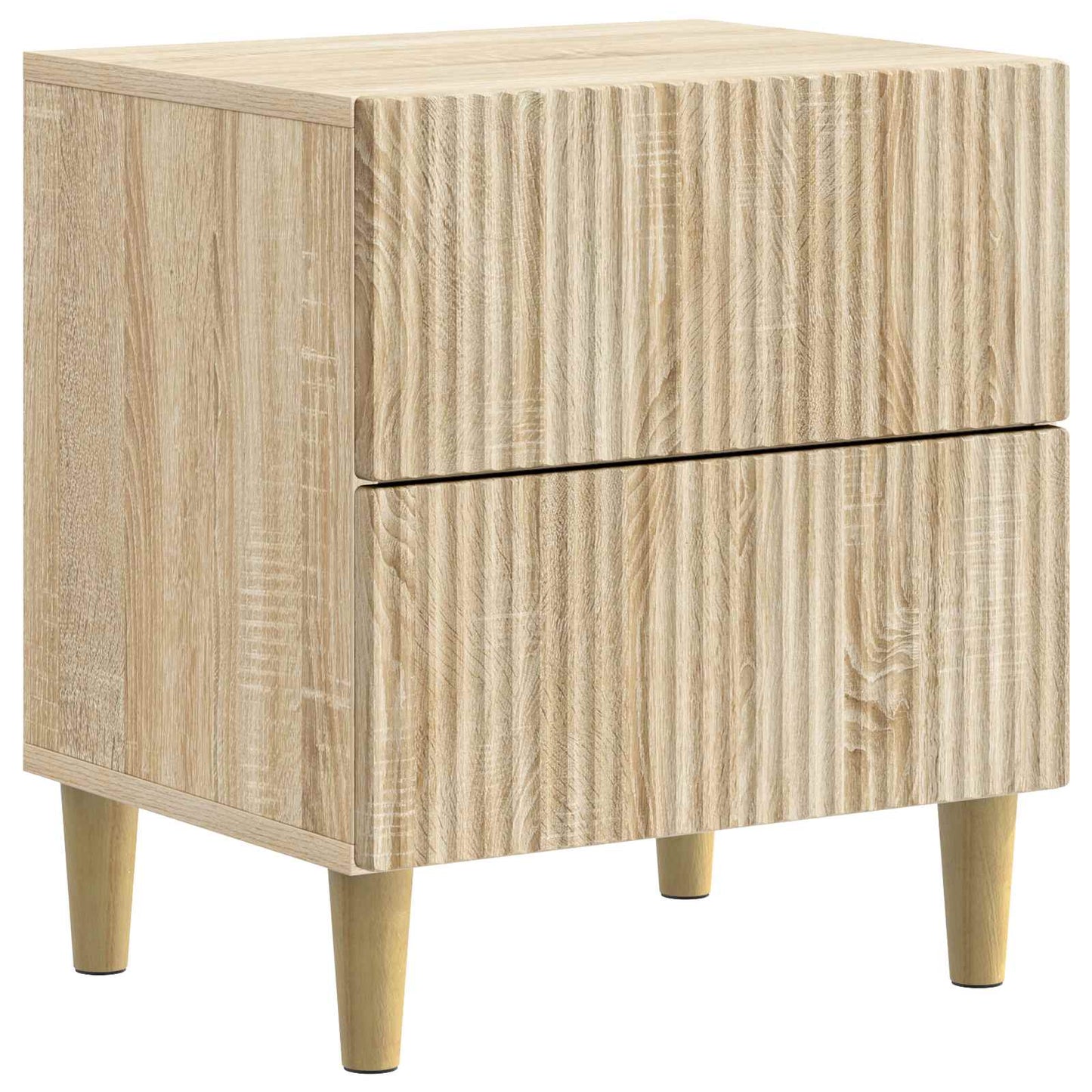 vidaXL Κομοδίνο 2 τμχ. Sonoma Δρυς 43 x 34,5 x 48 εκ