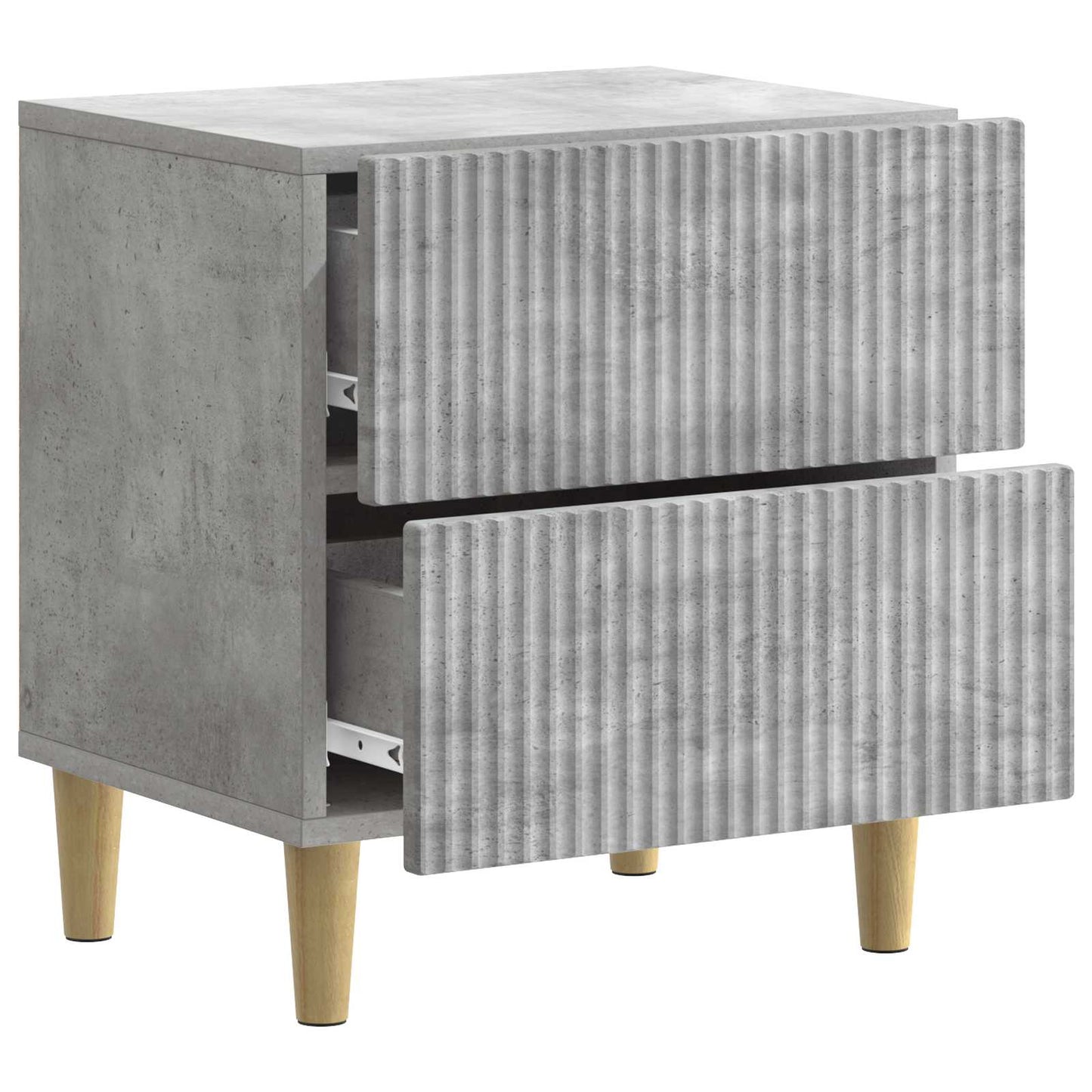 vidaXL Κομοδίνο Γκρι Σκυροδέματος 43 x 34,5 x 48 εκ Επεξεργασμένο Ξύλο