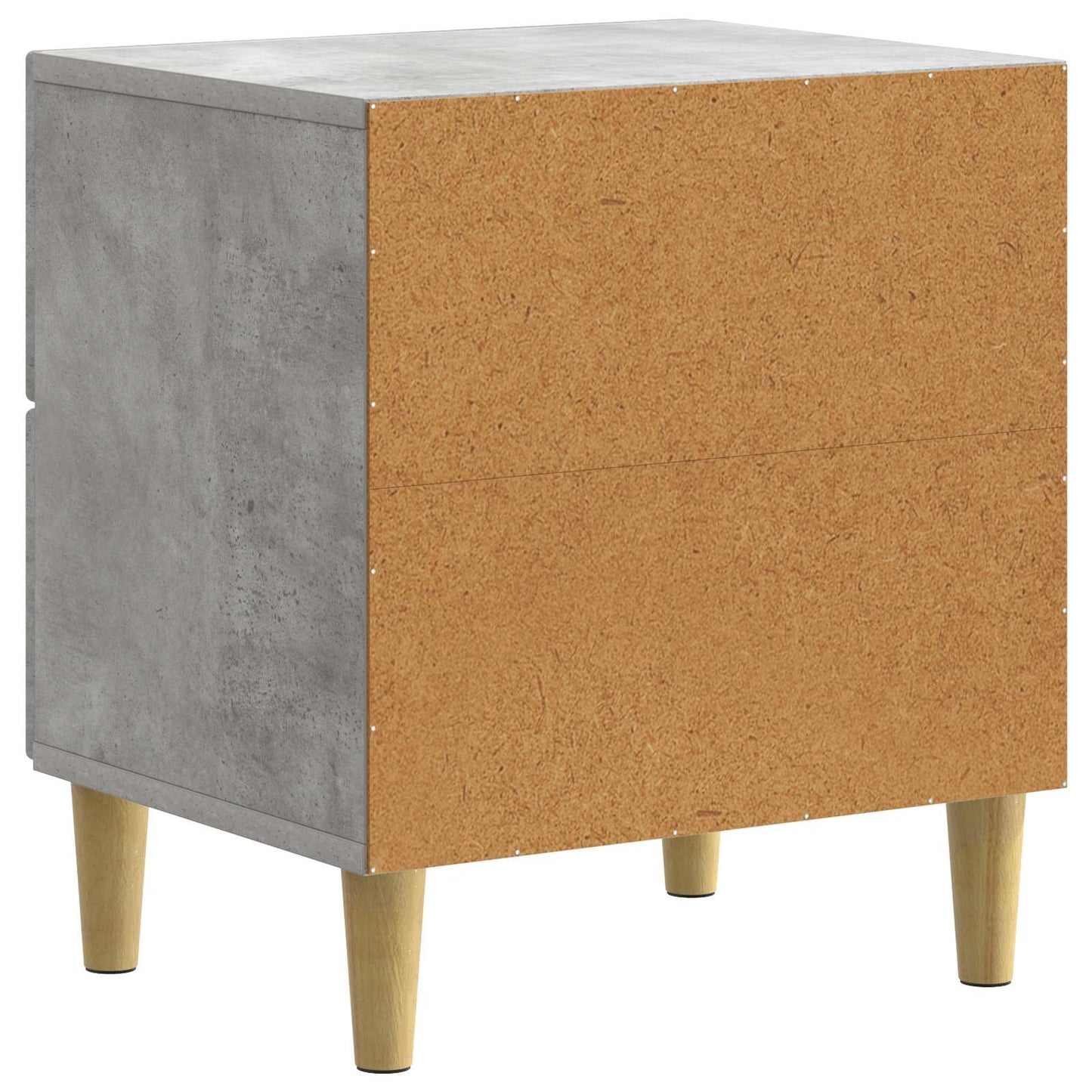 vidaXL Κομοδίνο Γκρι Σκυροδέματος 43 x 34,5 x 48 εκ Επεξεργασμένο Ξύλο