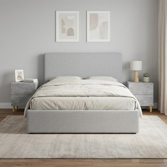 vidaXL Κομοδίνο 2 τμχ. Γκρι Σκυροδέματος 43 x 34,5 x 48 εκ