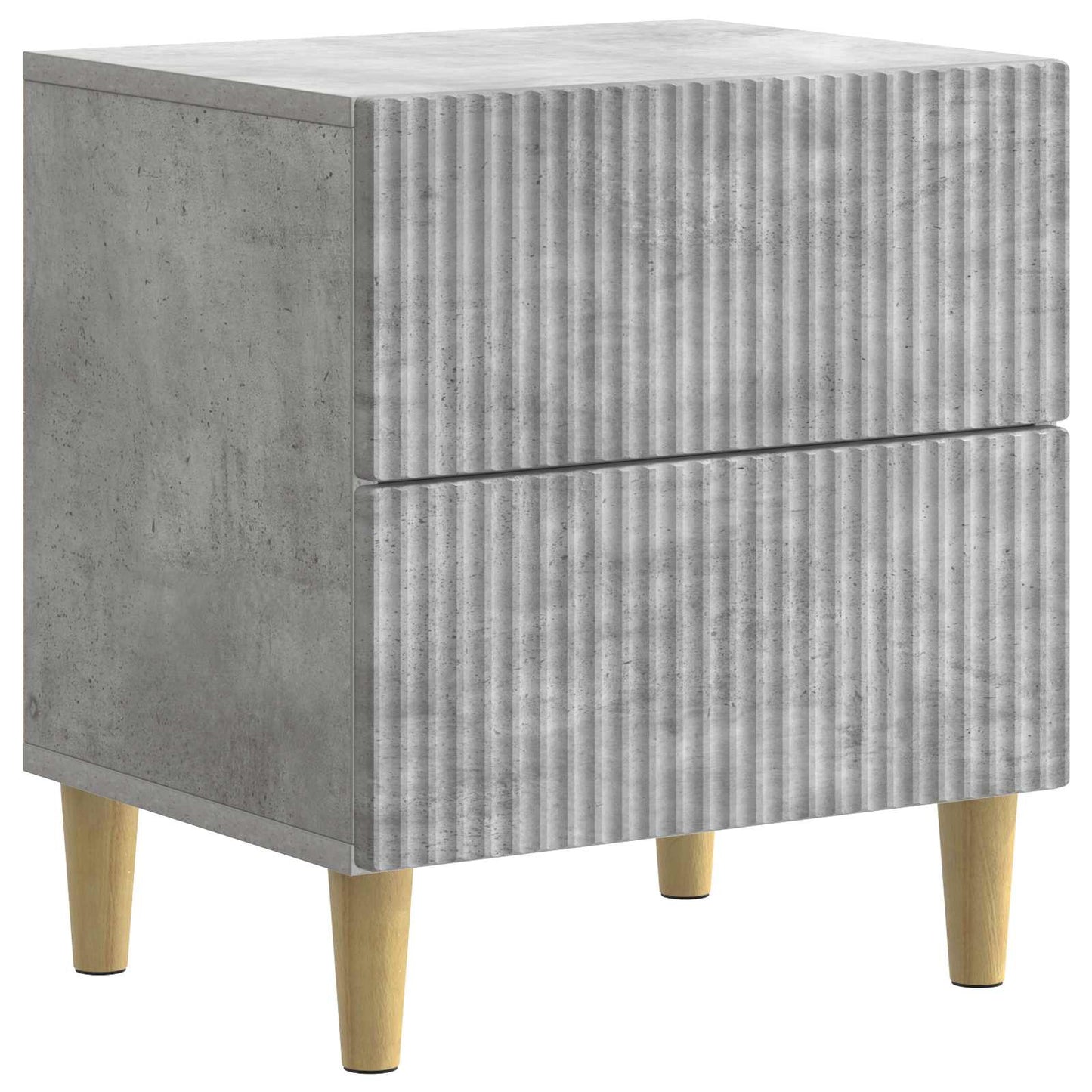 vidaXL Κομοδίνο 2 τμχ. Γκρι Σκυροδέματος 43 x 34,5 x 48 εκ