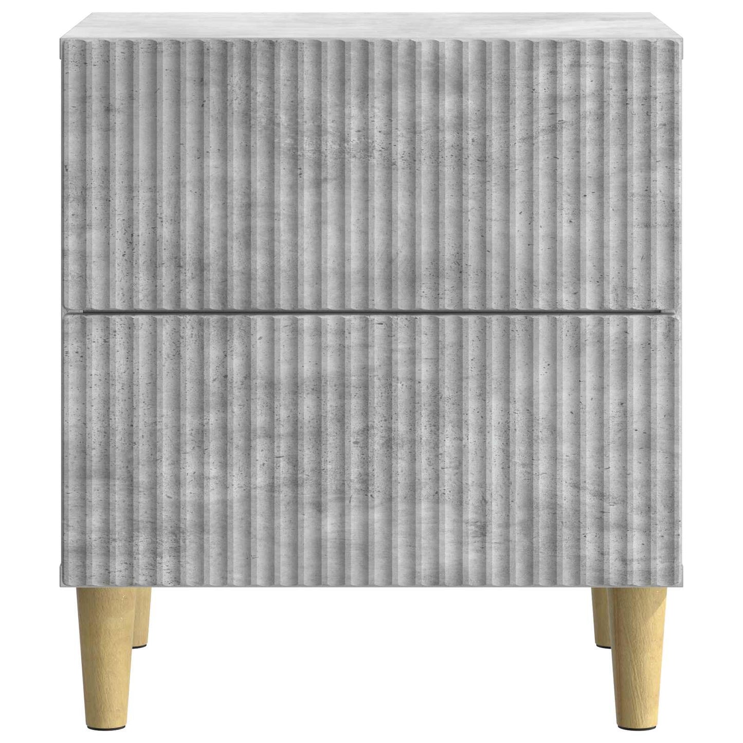vidaXL Κομοδίνο 2 τμχ. Γκρι Σκυροδέματος 43 x 34,5 x 48 εκ