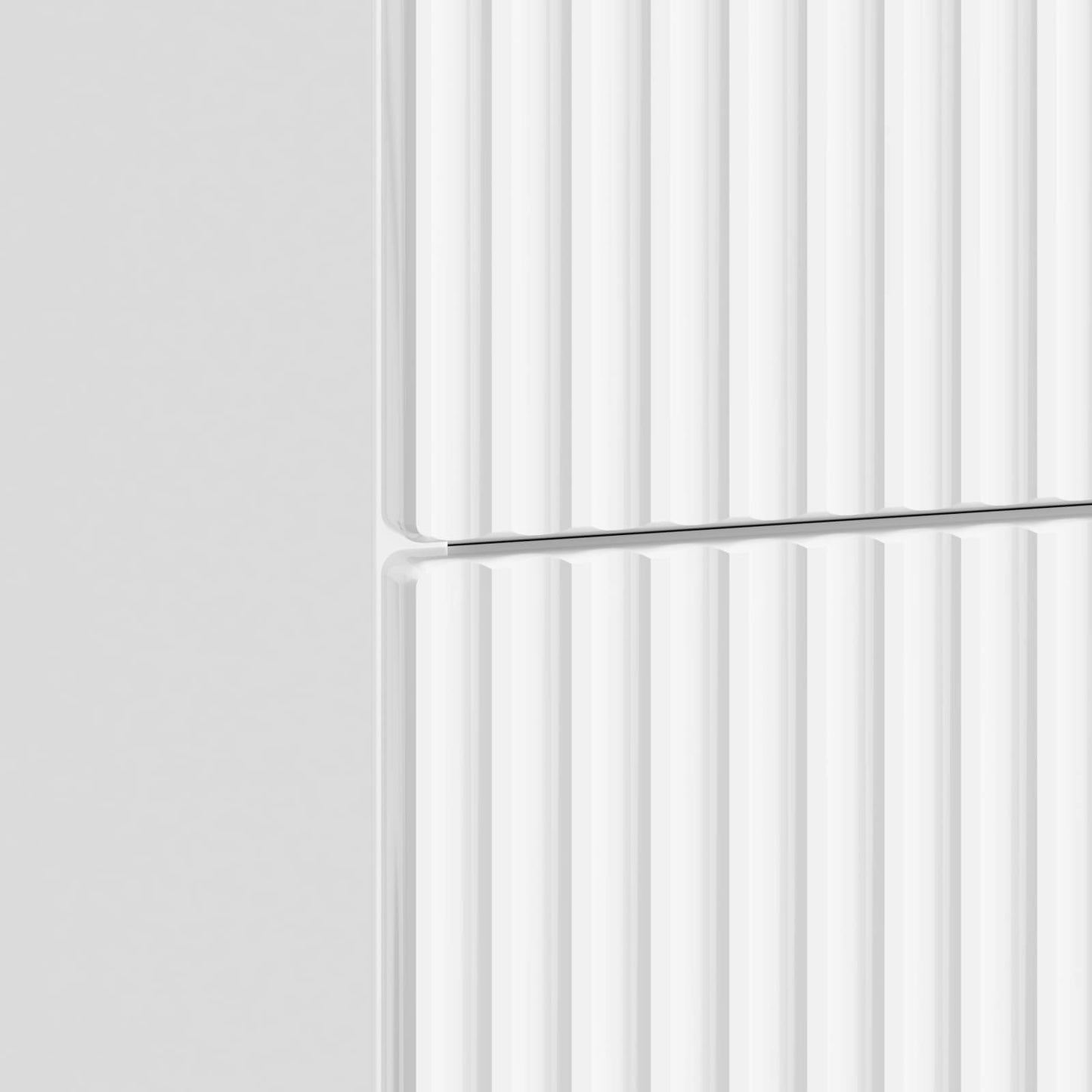 vidaXL Κομοδίνο Γυαλιστερό Λευκό 43 x 34,5 x 48 εκ Επεξεργασμένο Ξύλο