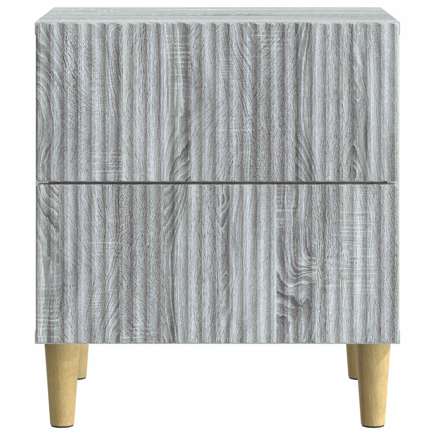 vidaXL Κομοδίνο 2 τμχ. Γκρι Sonoma 43 x 34,5 x 48 εκ