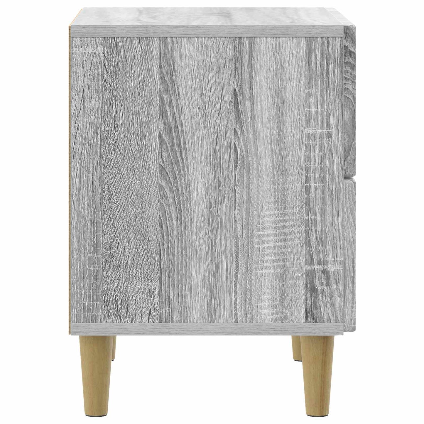 vidaXL Κομοδίνο 2 τμχ. Γκρι Sonoma 43 x 34,5 x 48 εκ