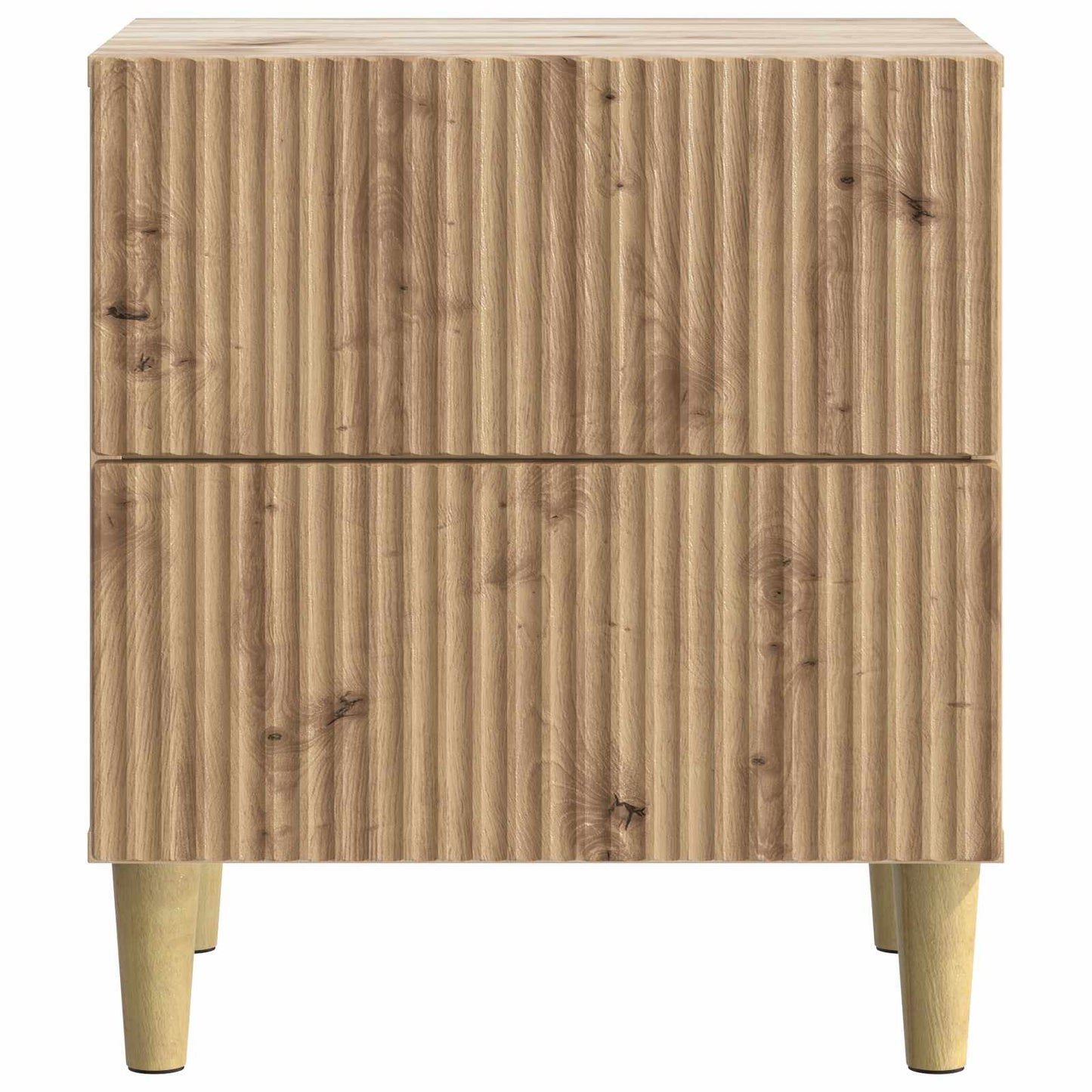 vidaXL Κομοδίνο Artisan Δρυς 43 x 34,5 x 48 εκ Επεξεργασμένο Ξύλο