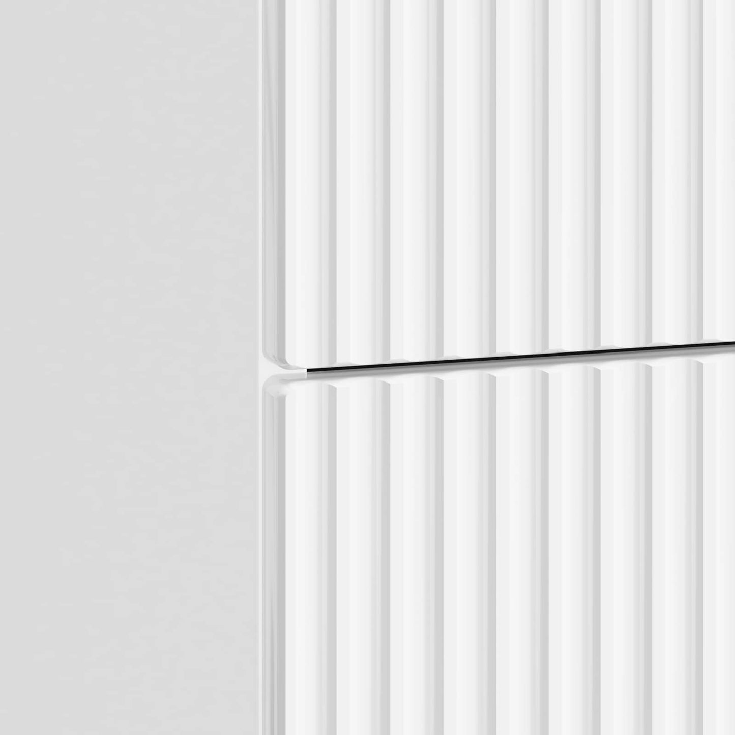 vidaXL Κομοδίνο Γυαλιστερό Λευκό 62 x 34,5 x 48 εκ Επεξεργασμένο Ξύλο