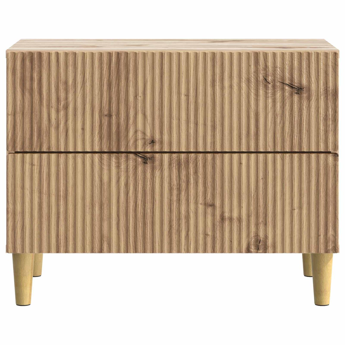 vidaXL Κομοδίνο Artisan Δρυς 62 x 34,5 x 48 εκ Επεξεργασμένο Ξύλο
