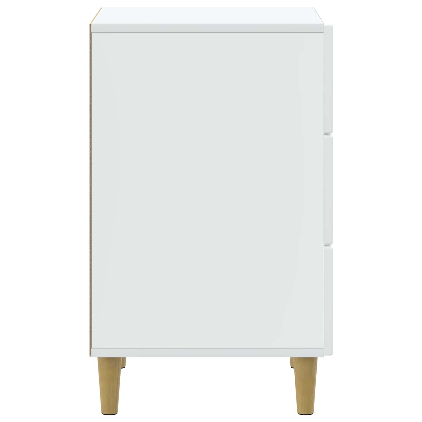 vidaXL Κομοδίνο με συρτάρι Λευκό 43 x 41 x 66,5 εκ. Επεξεργασμένο Ξύλο