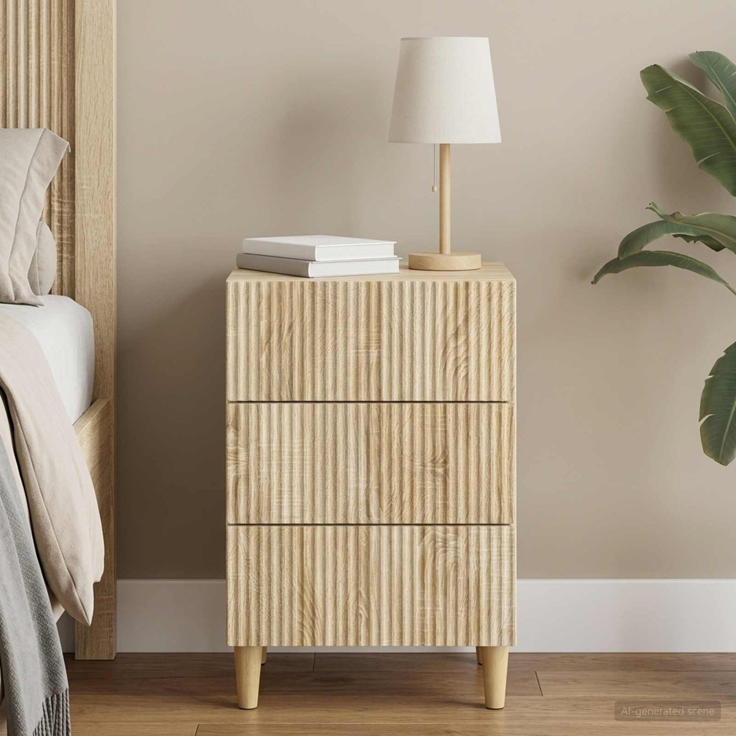 vidaXL Κομοδίνο Sonoma Δρυς 43 x 41 x 66,5 εκ. Επεξεργασμένο Ξύλο