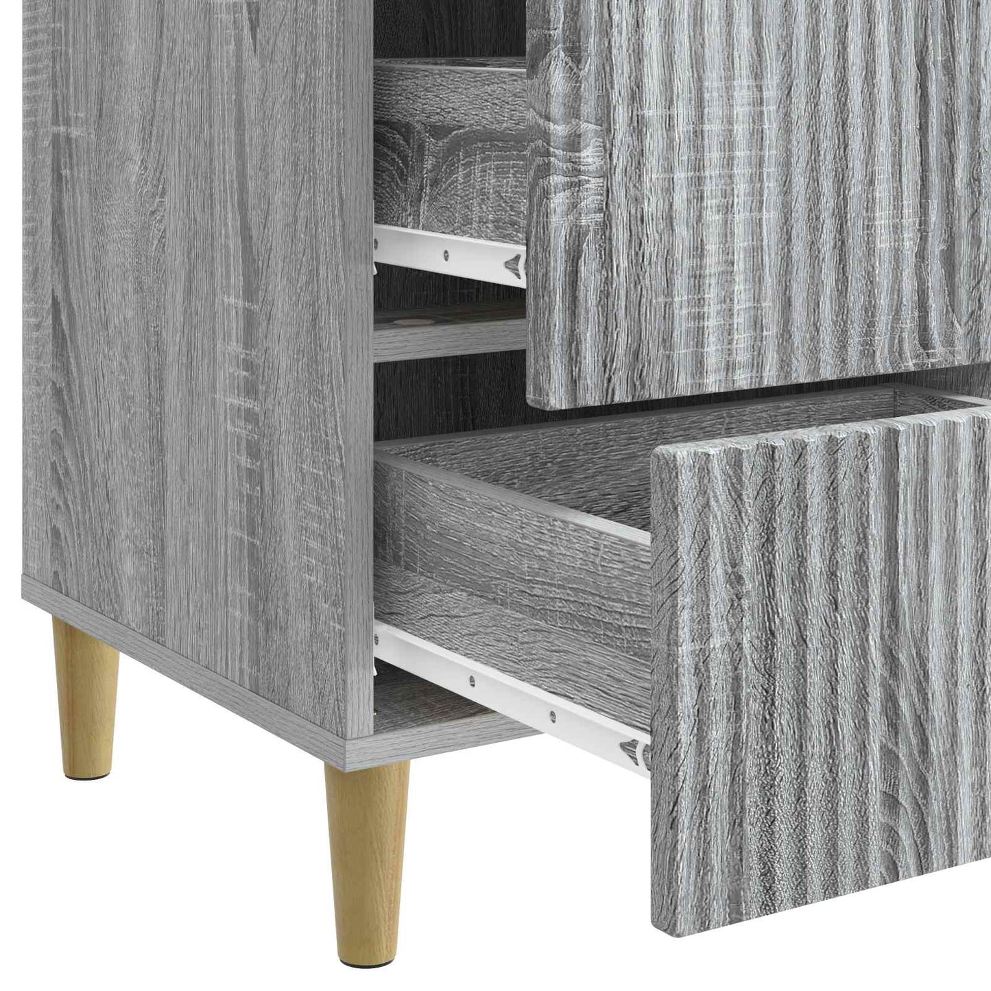vidaXL Κομοδίνο Γκρι Sonoma 43 x 41 x 66,5 εκ. Επεξεργασμένο Ξύλο