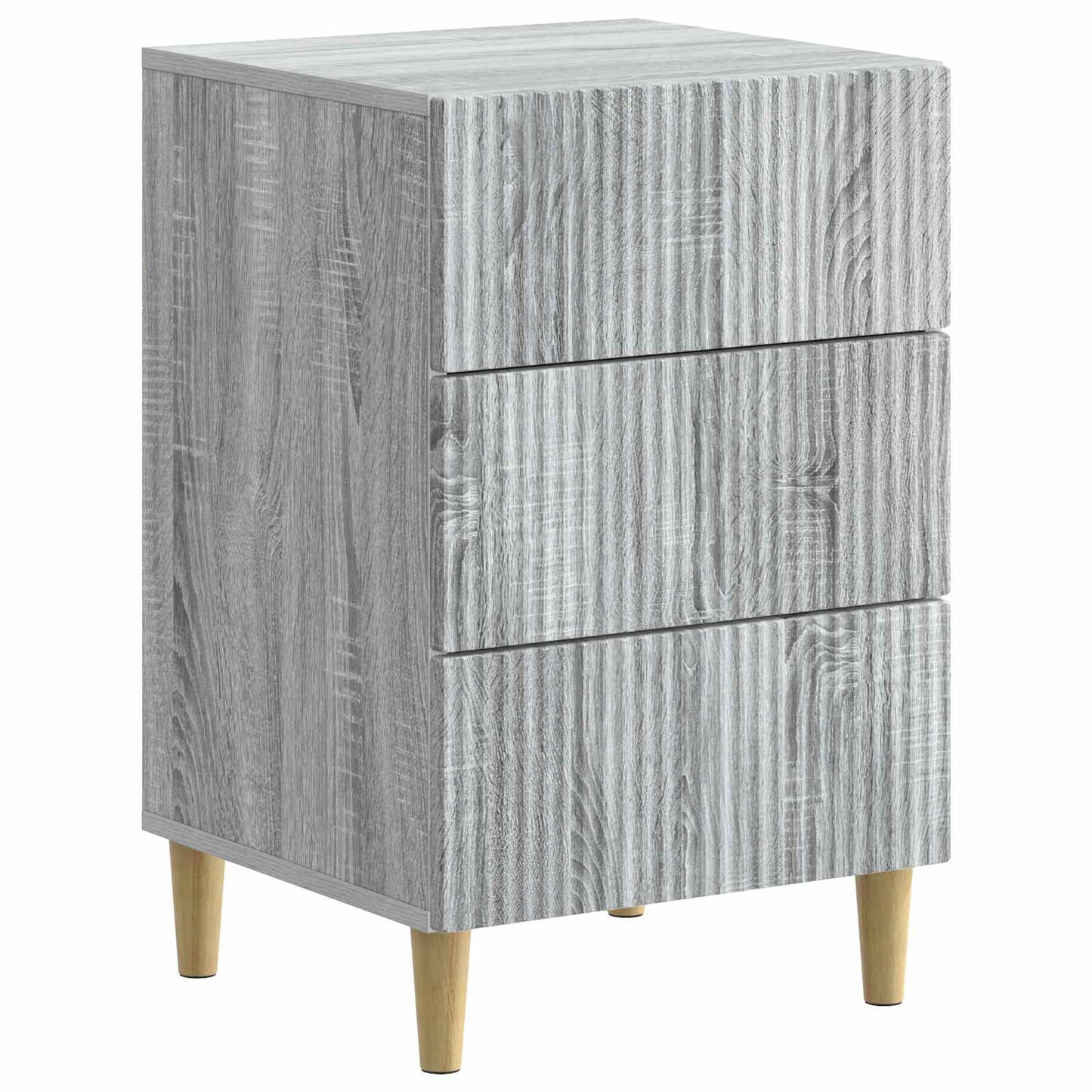 vidaXL Κομοδίνο Γκρι Sonoma 43 x 41 x 66,5 εκ. Επεξεργασμένο Ξύλο