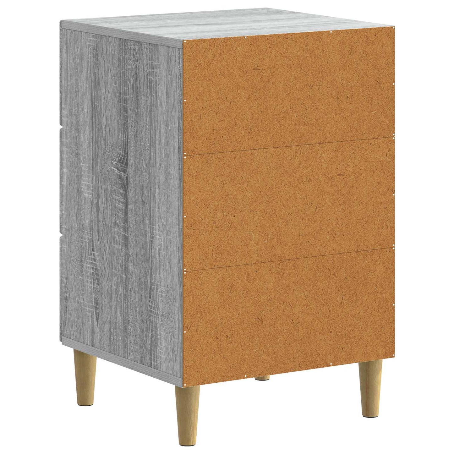 vidaXL Κομοδίνο Γκρι Sonoma 43 x 41 x 66,5 εκ. Επεξεργασμένο Ξύλο