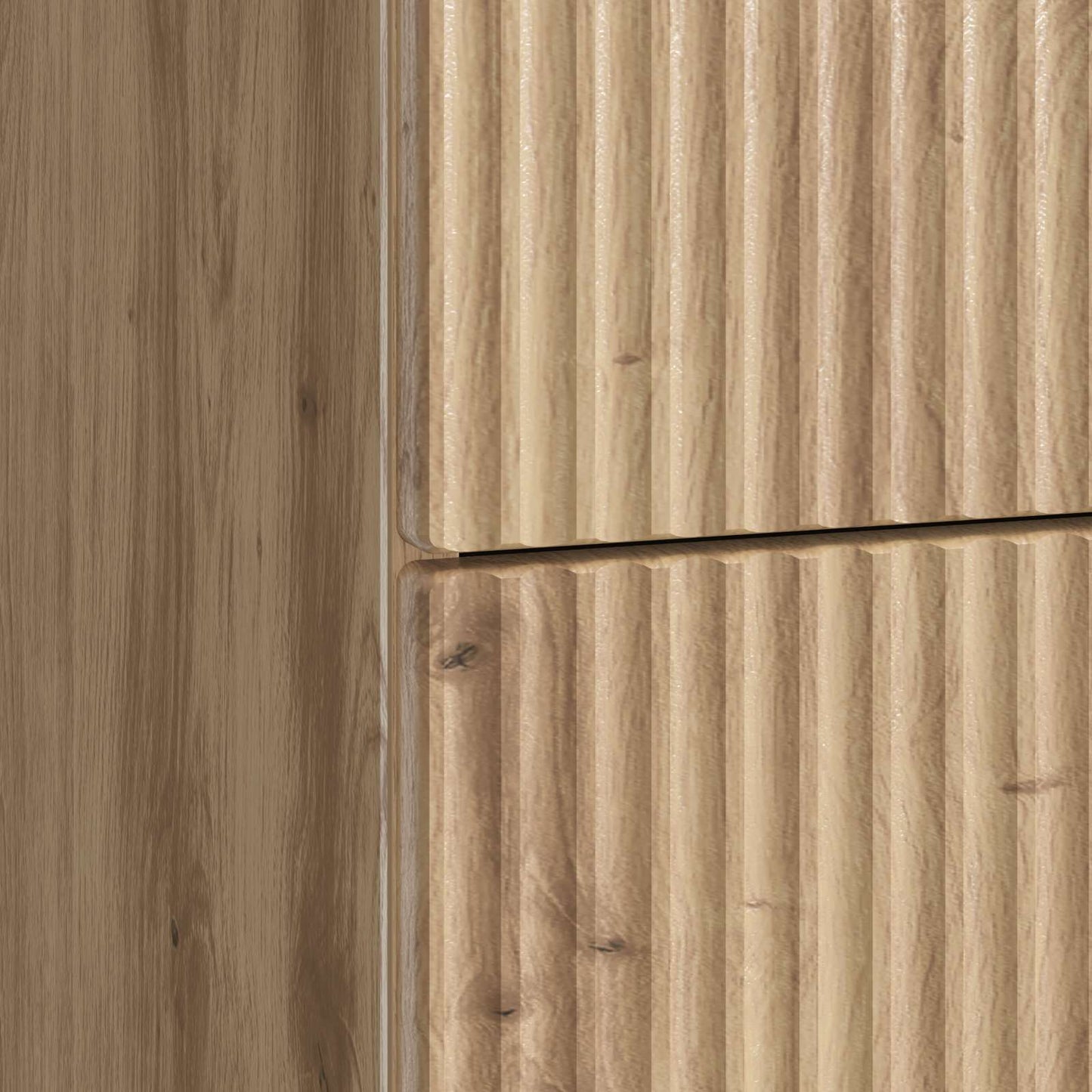 vidaXL Κομοδίνο Artisan Δρυς 43 x 41 x 66,5 εκ. Επεξεργασμένο Ξύλο