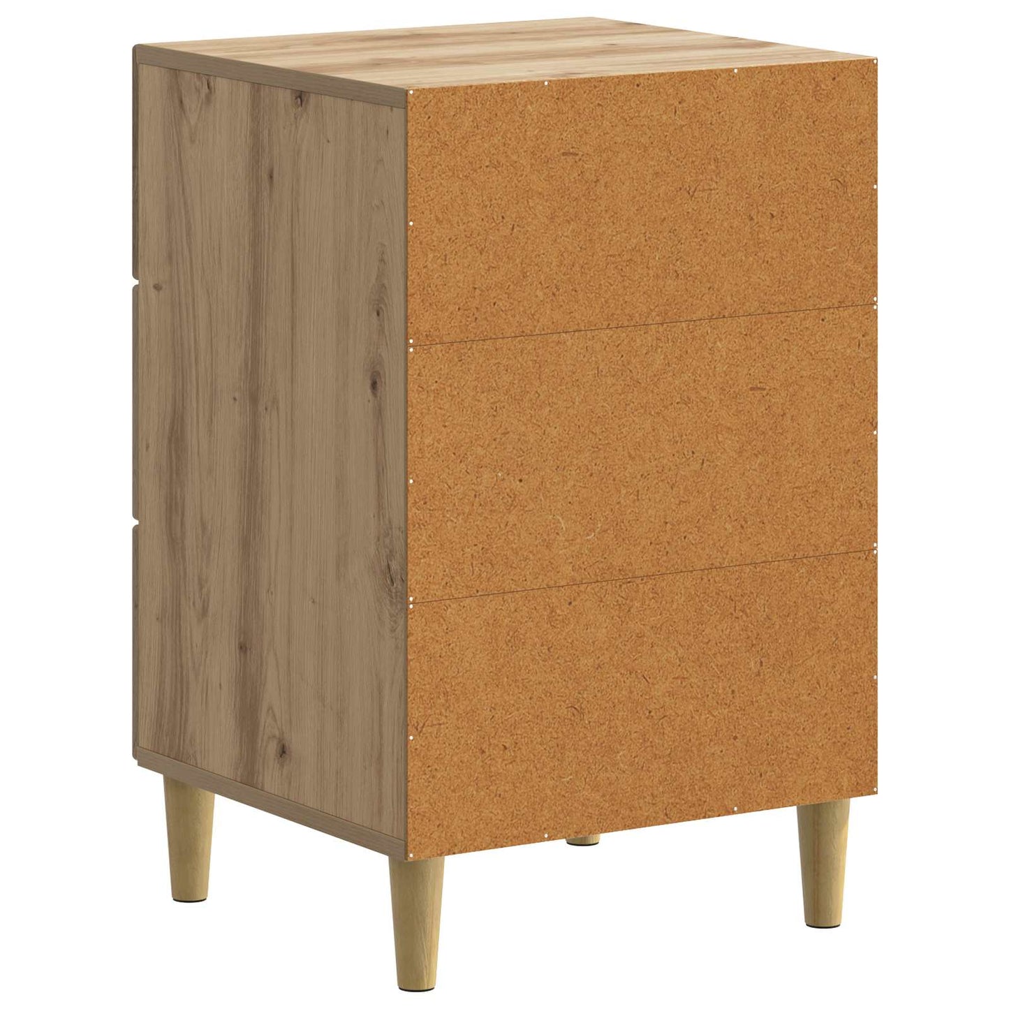 vidaXL Κομοδίνο Artisan Δρυς 43 x 41 x 66,5 εκ. Επεξεργασμένο Ξύλο