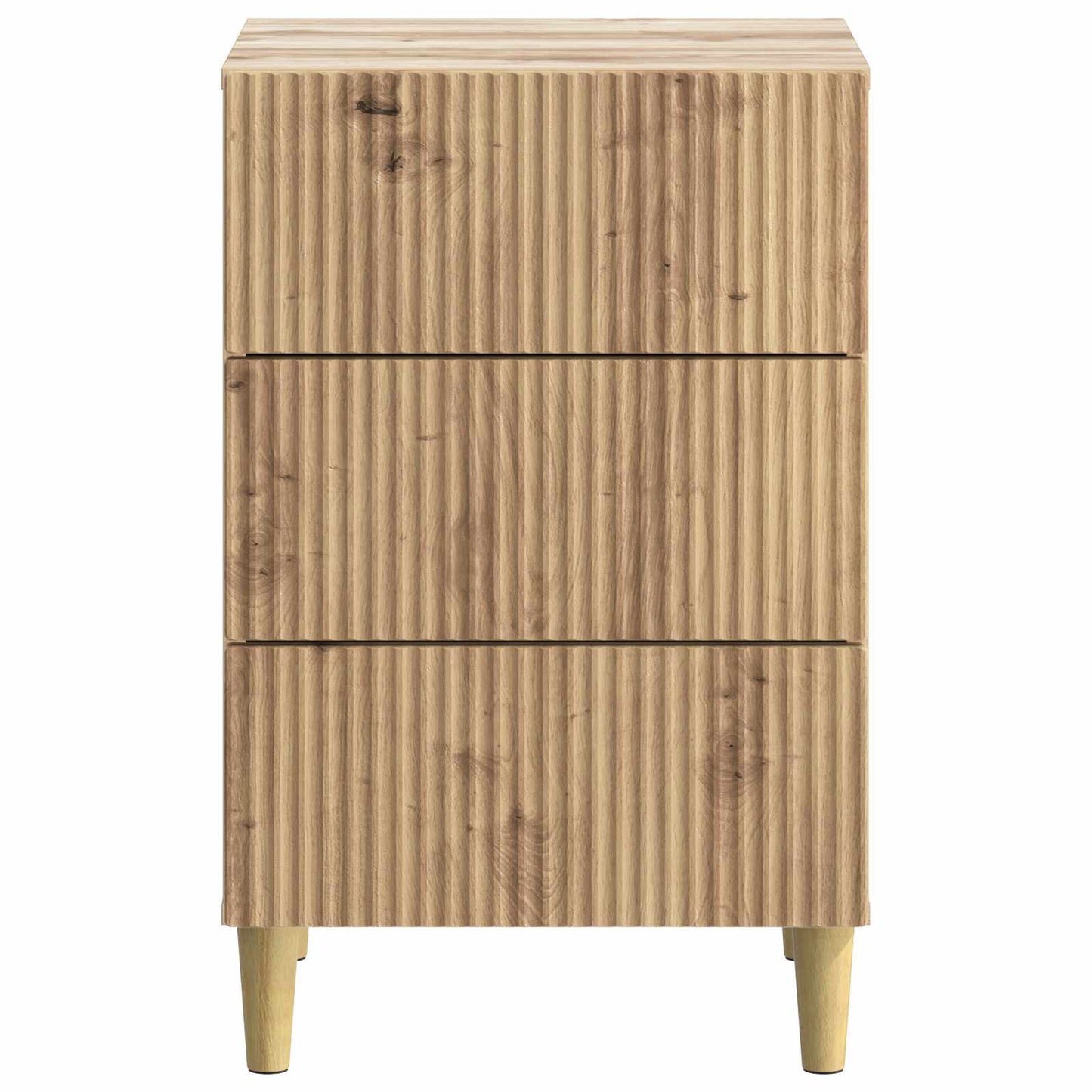 vidaXL Κομοδίνο Artisan Δρυς 43 x 41 x 66,5 εκ. Επεξεργασμένο Ξύλο
