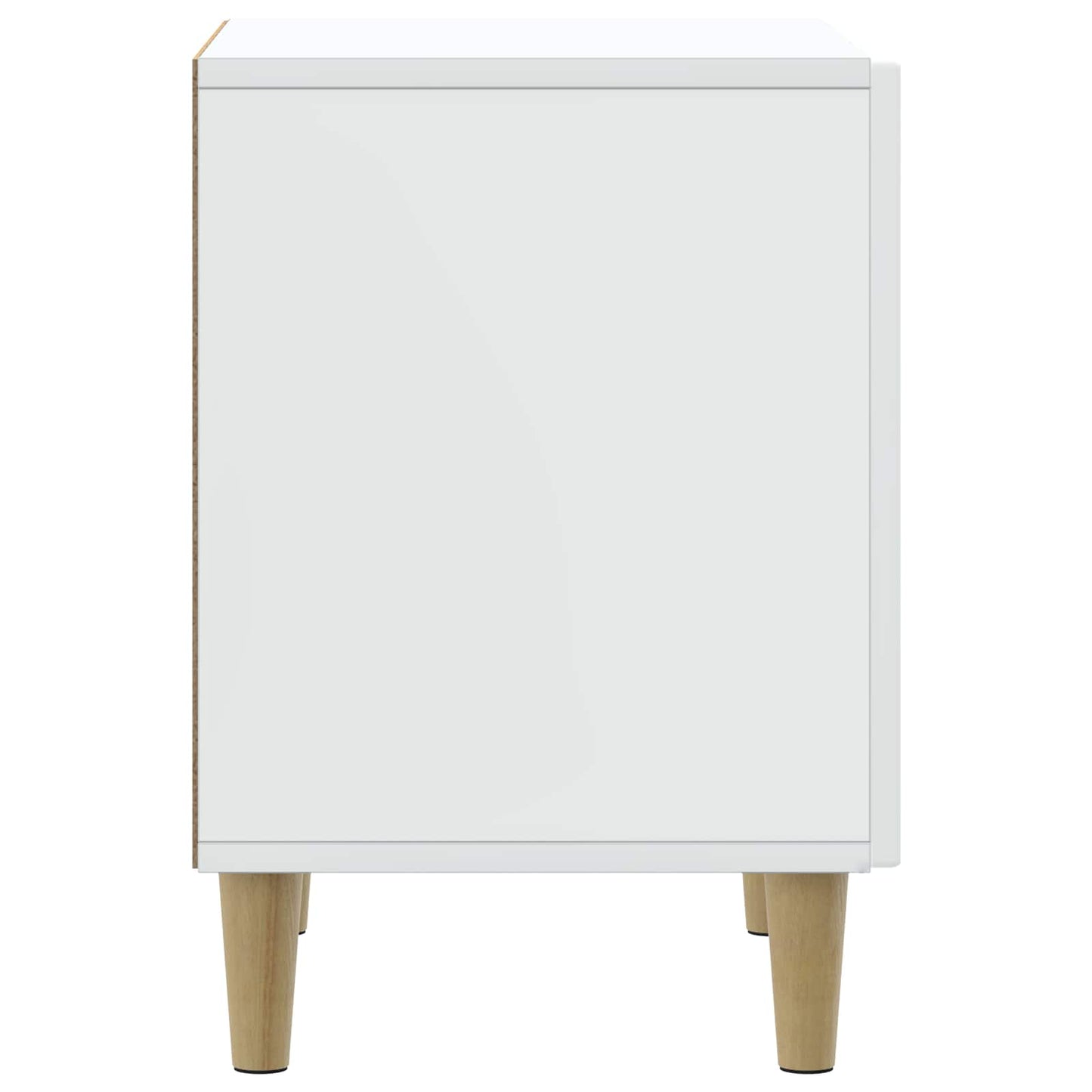 vidaXL Κομοδίνο 2 τμχ. Λευκό 43 x 34,5 x 50 εκ Επεξεργασμένο Ξύλο