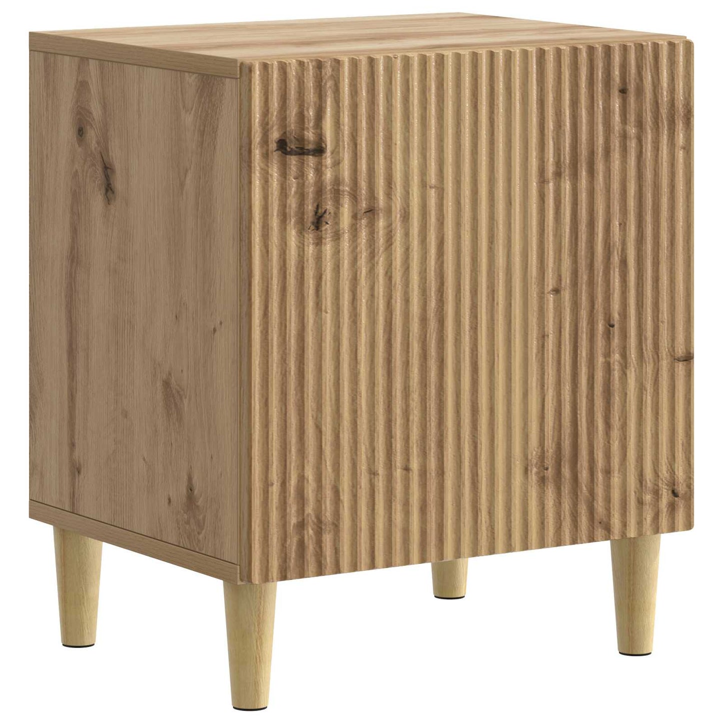 vidaXL Κομοδίνο Artisan Δρυς 43 x 34,5 x 50 εκ Επεξεργασμένο Ξύλο