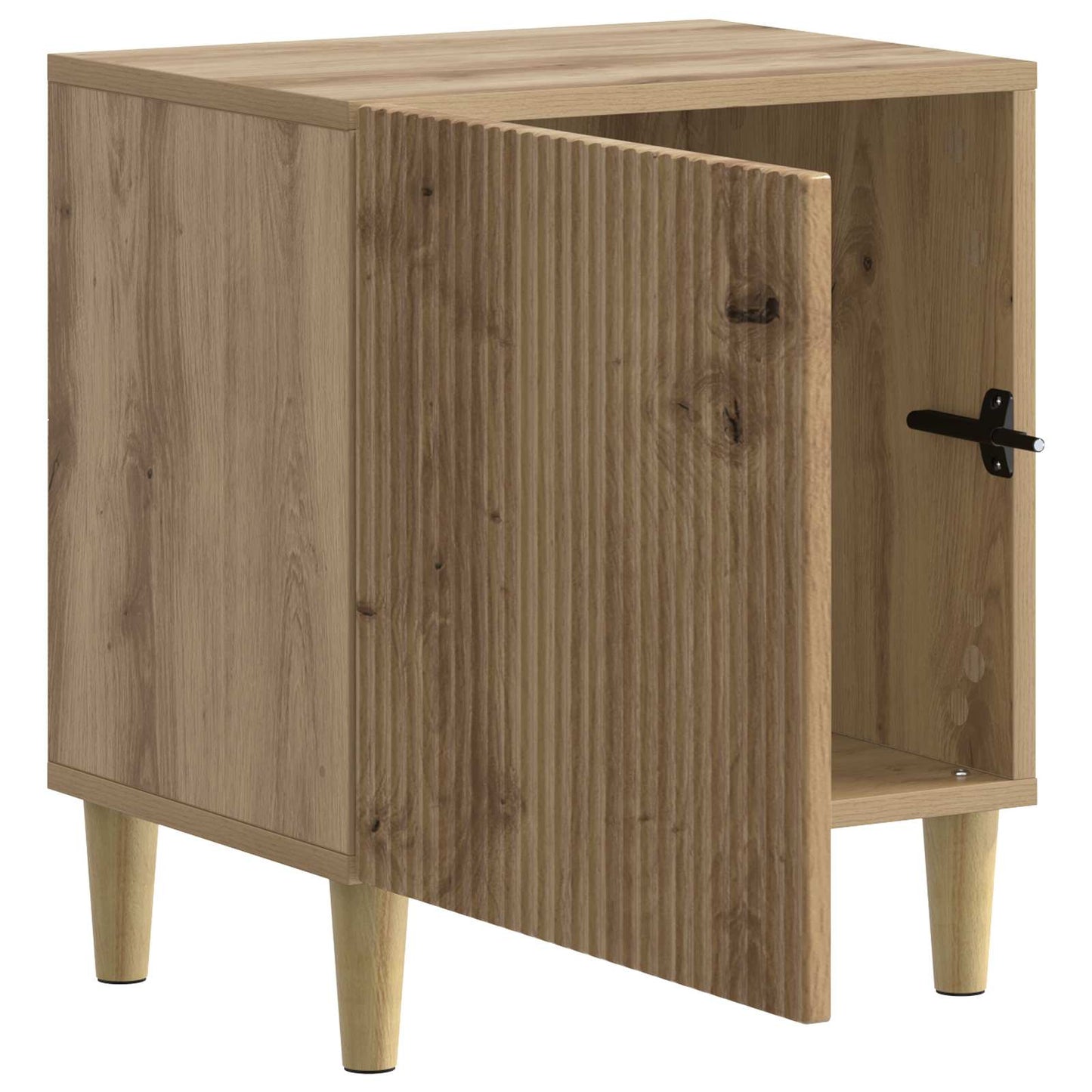 vidaXL Κομοδίνο Artisan Δρυς 43 x 34,5 x 50 εκ Επεξεργασμένο Ξύλο