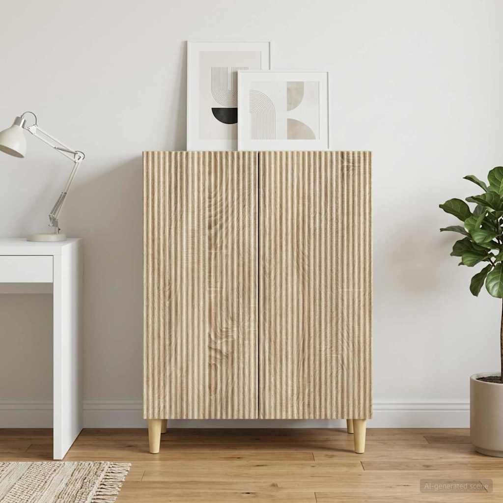 vidaXL Πλαϊνό γραφείο Sonoma Δρυς 66 x 34,5 x 90 εκ Επεξεργασμένο Ξύλο