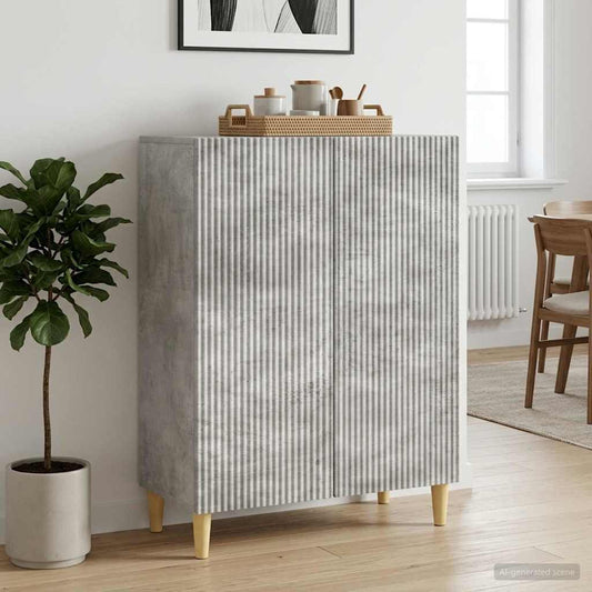 vidaXL Πλαϊνό γραφείο Γκρι Σκυροδέματος 66 x 34,5 x 90 εκ