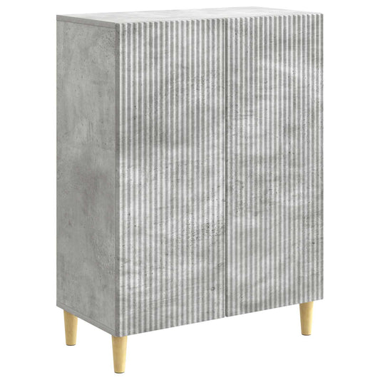 vidaXL Πλαϊνό γραφείο Γκρι Σκυροδέματος 66 x 34,5 x 90 εκ