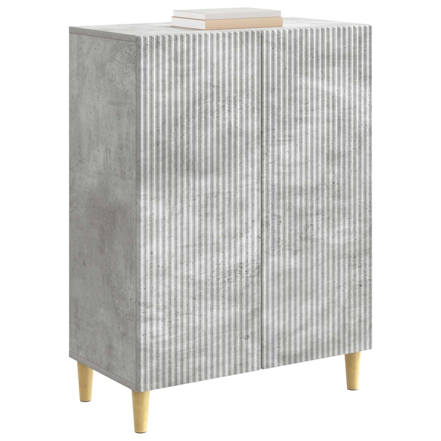 vidaXL Πλαϊνό γραφείο Γκρι Σκυροδέματος 66 x 34,5 x 90 εκ