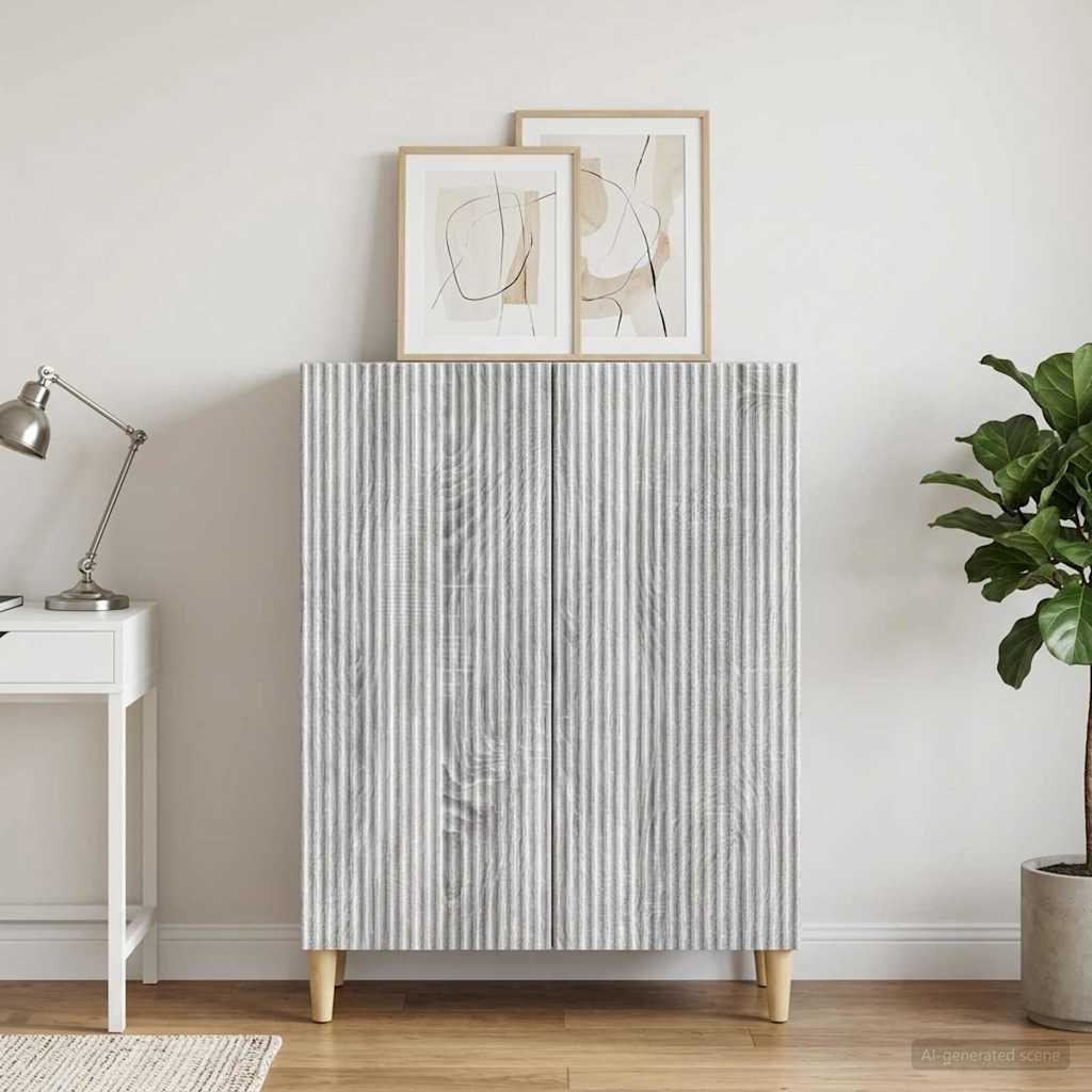 vidaXL Πλαϊνό γραφείο Γκρι Sonoma 66 x 34,5 x 90 εκ Επεξεργασμένο Ξύλο